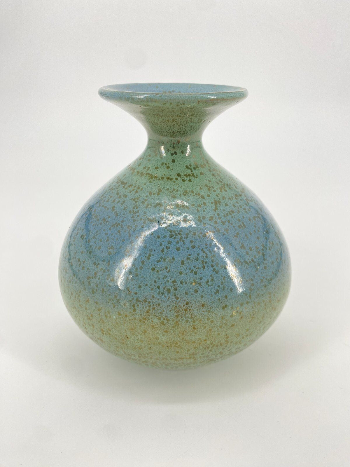 * VASE KERAMIK STUDIOKERAMIK TÜRKIS VINTAGE MID CENTURY