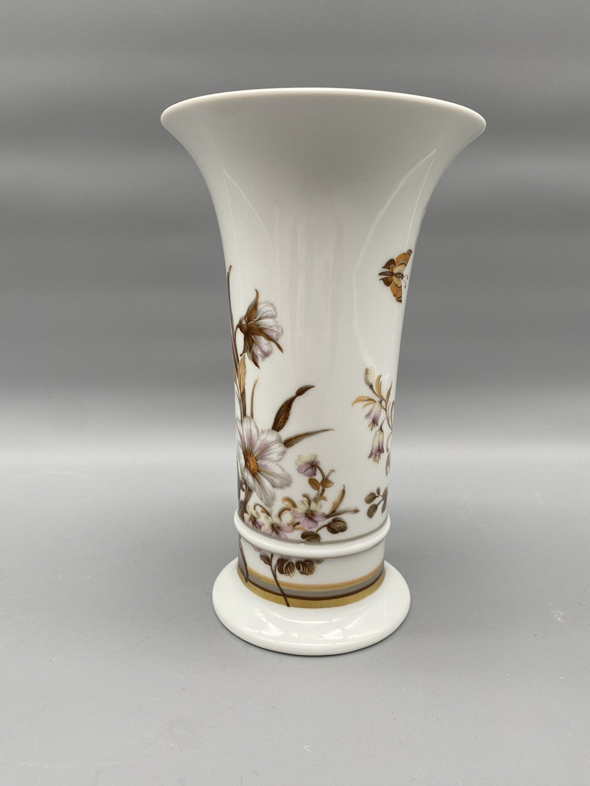 SET AK KASIER PORZELLAN VASE BLUMEN VINTAGE 50/60er RUND TROMPETE OVAL