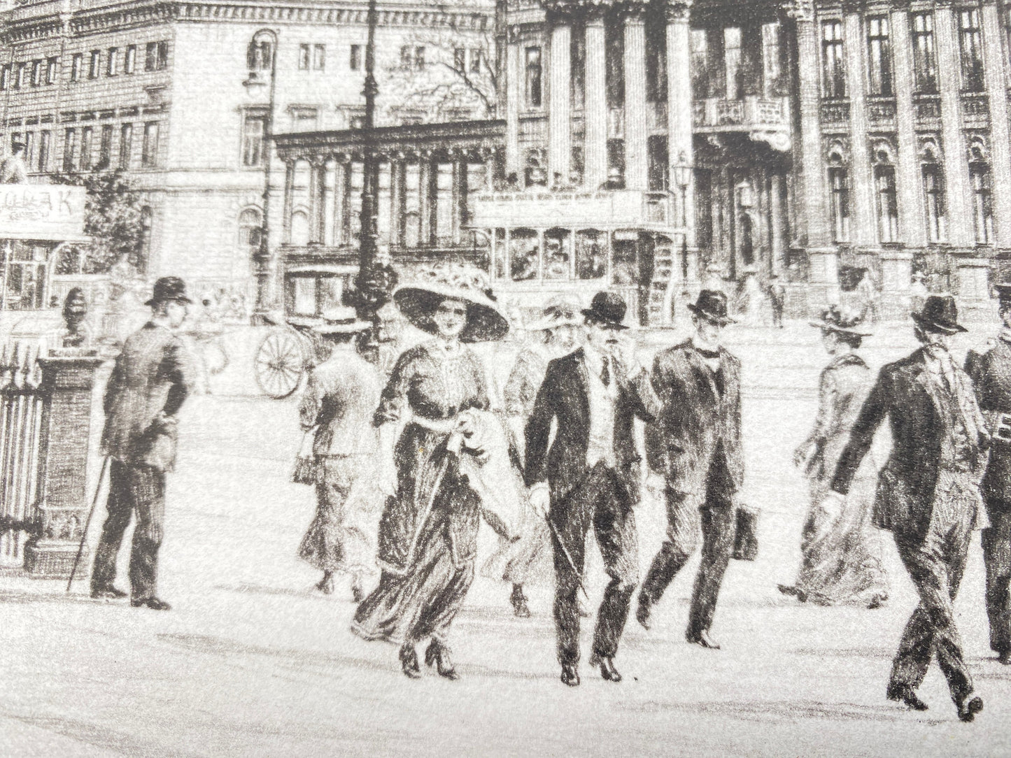 DEUTSCHER KÜNSTLER HEINZ WEHLISCH RADIERUNG BERLIN PLATZ AM ZEUGHAUS UM 1912