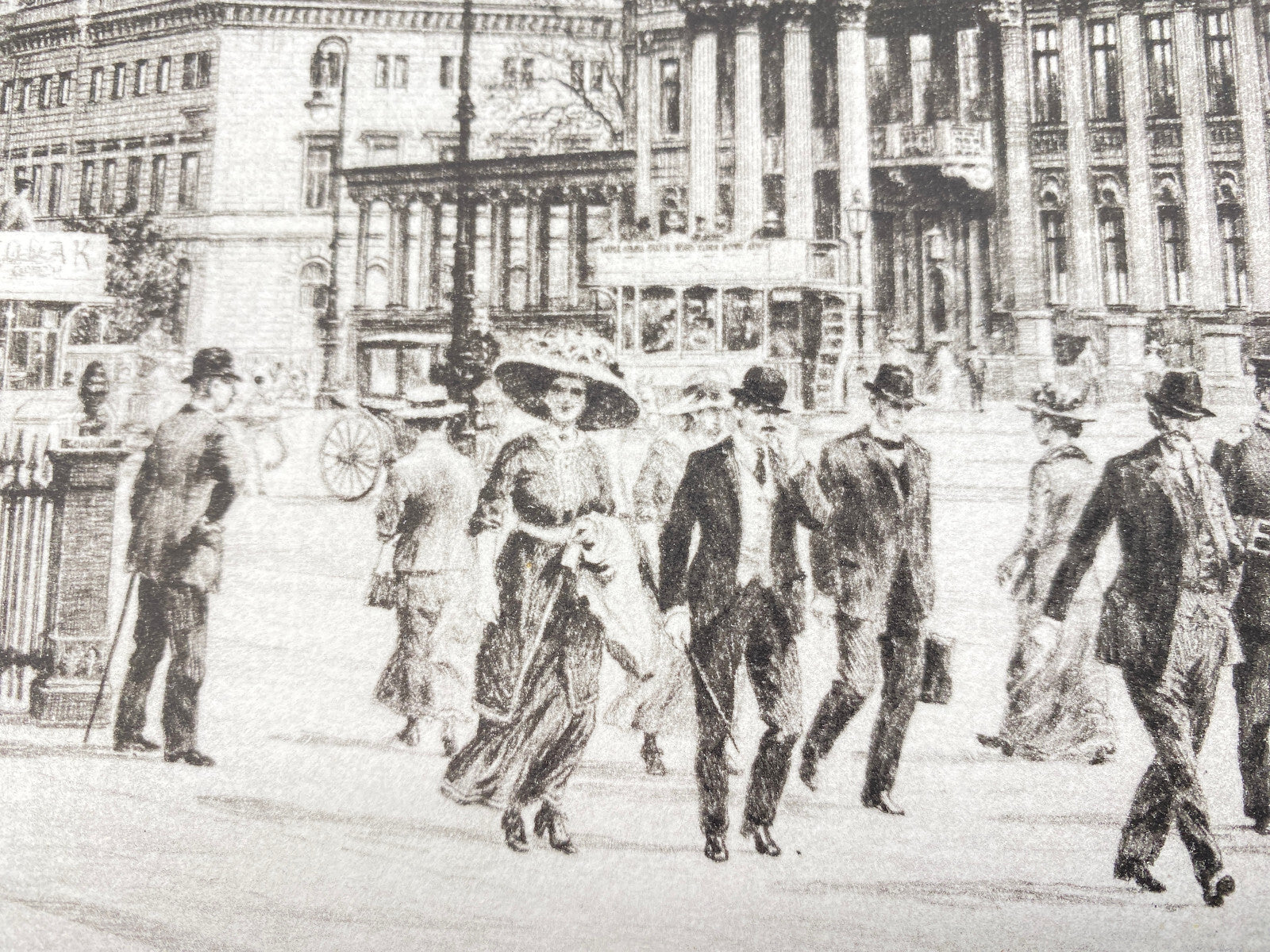 DEUTSCHER KÜNSTLER HEINZ WEHLISCH RADIERUNG BERLIN PLATZ AM ZEUGHAUS UM 1912