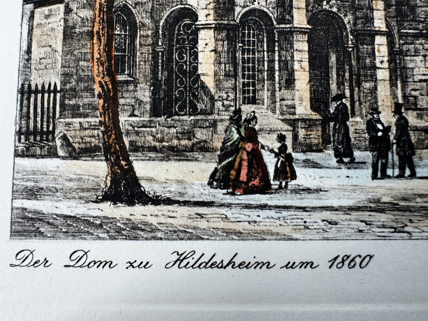 * HEINZ WEHLISCH RADIERUNG DOM ZU HILDESHEIM UM 1860 ANSICHT