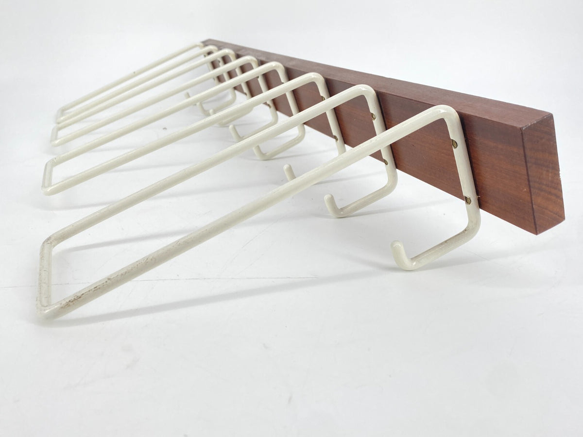 * WANDGARDEROBE HUTABLAGE TEAK GARDEROBE MID CENTURY VINTAGE 60ER