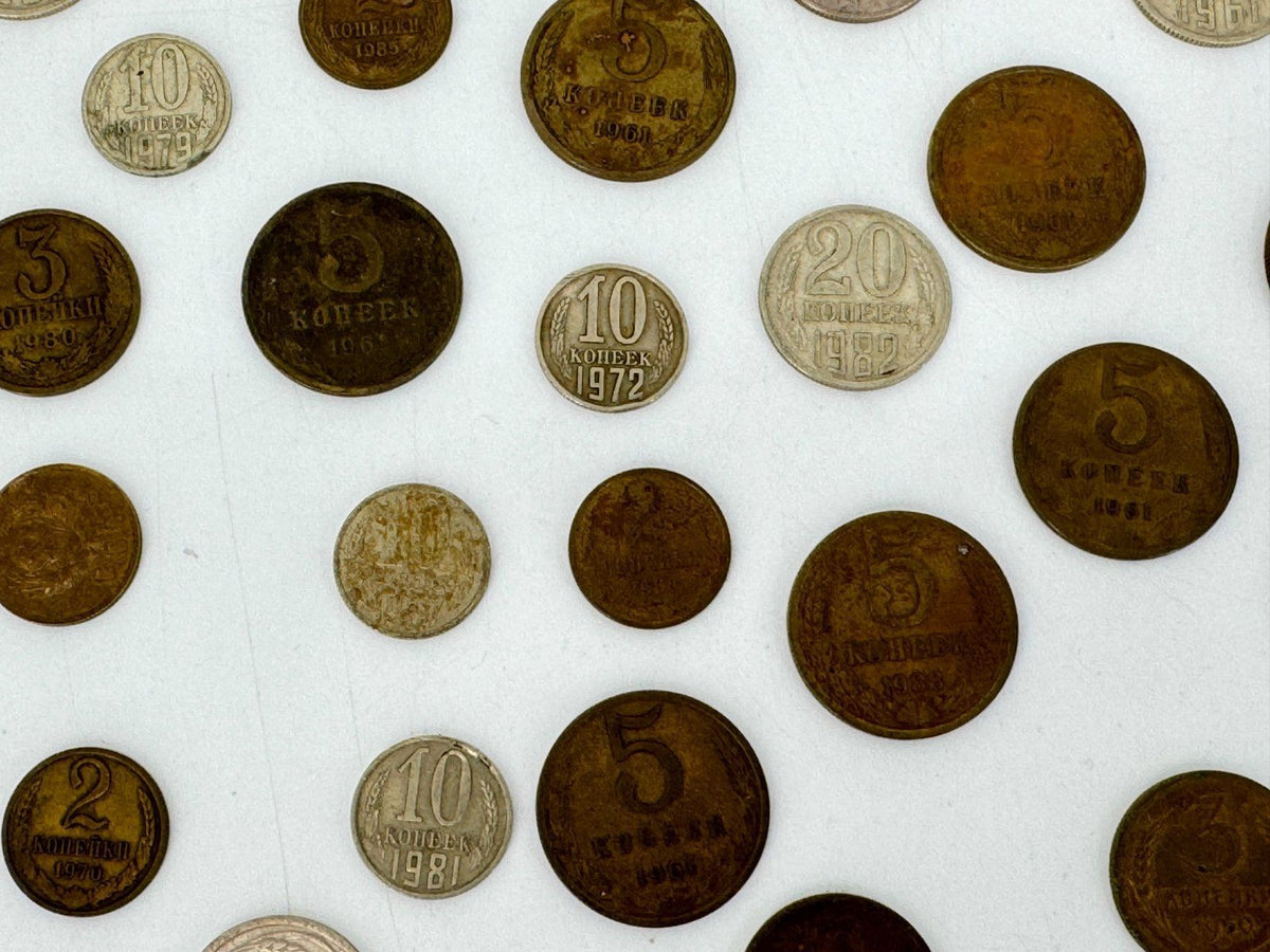 KONVOLUT RUSSLAND CCCP 1904 BIS IN DIE 90er UDSSR KOPEKEN MÜNZEN