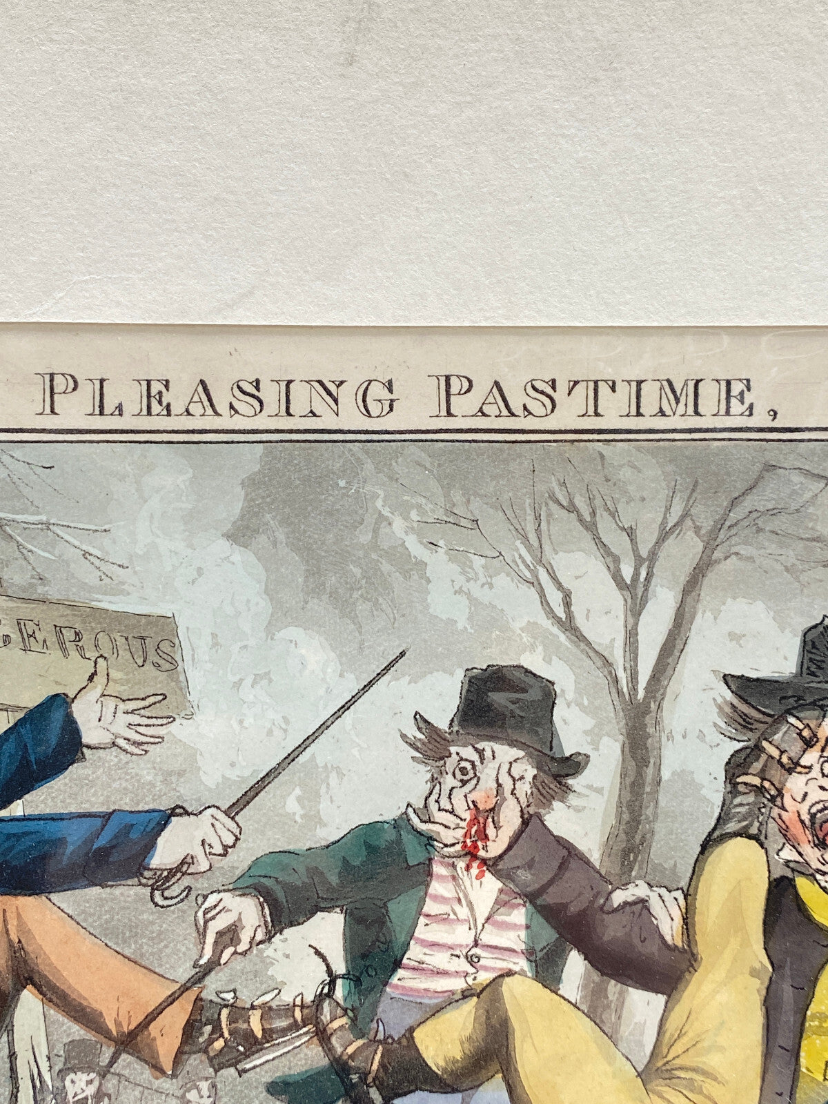 * RADIERUNG PLEASING PASTIME CHRISTMAS QUADRILLE PARTY EISLAUF 1822 LONDON EIS