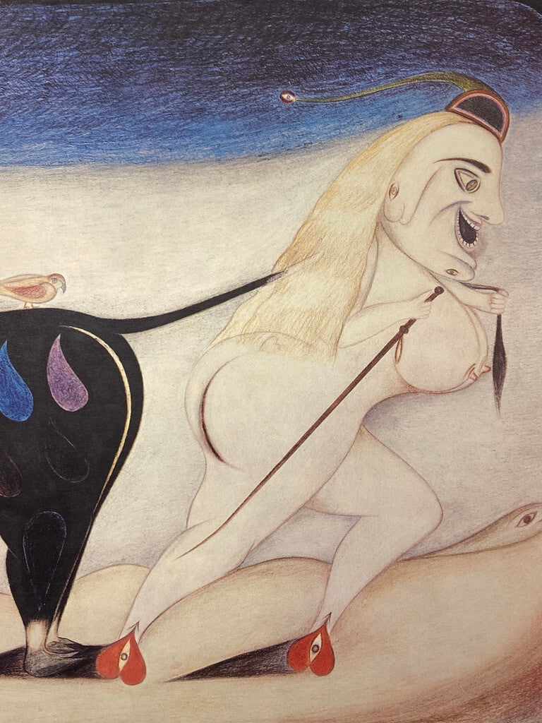 * FRIEDRICH SCHRÖDER SONNENSTERN KUNSTDRUCK DRUCK SURREALISMUS 1958 50ER VINTAGE