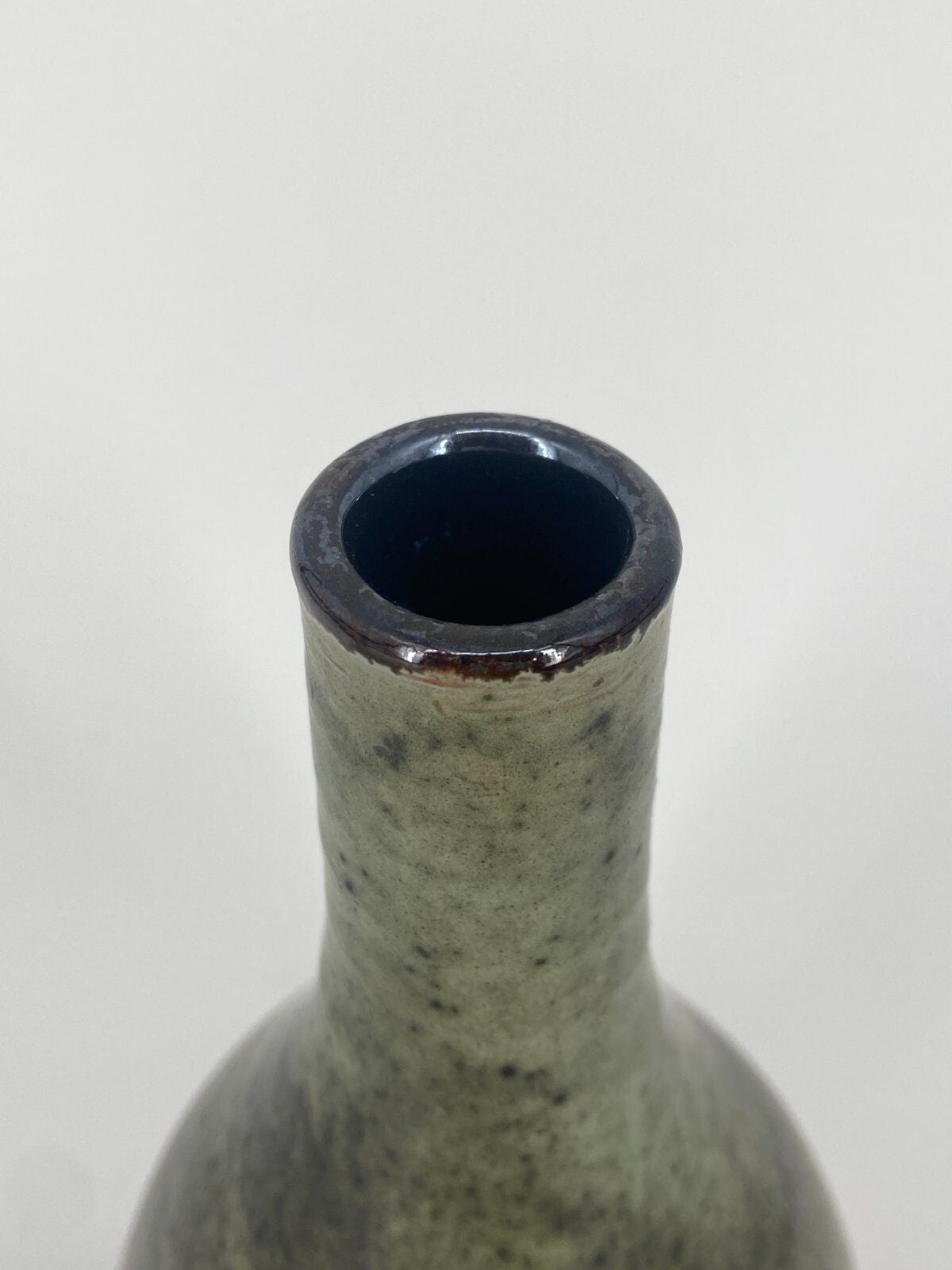 *STUDIOKERAMIK VASE GARMANN RÖMHILD GRÜN GESPRENKELT VINTAGE 23CM