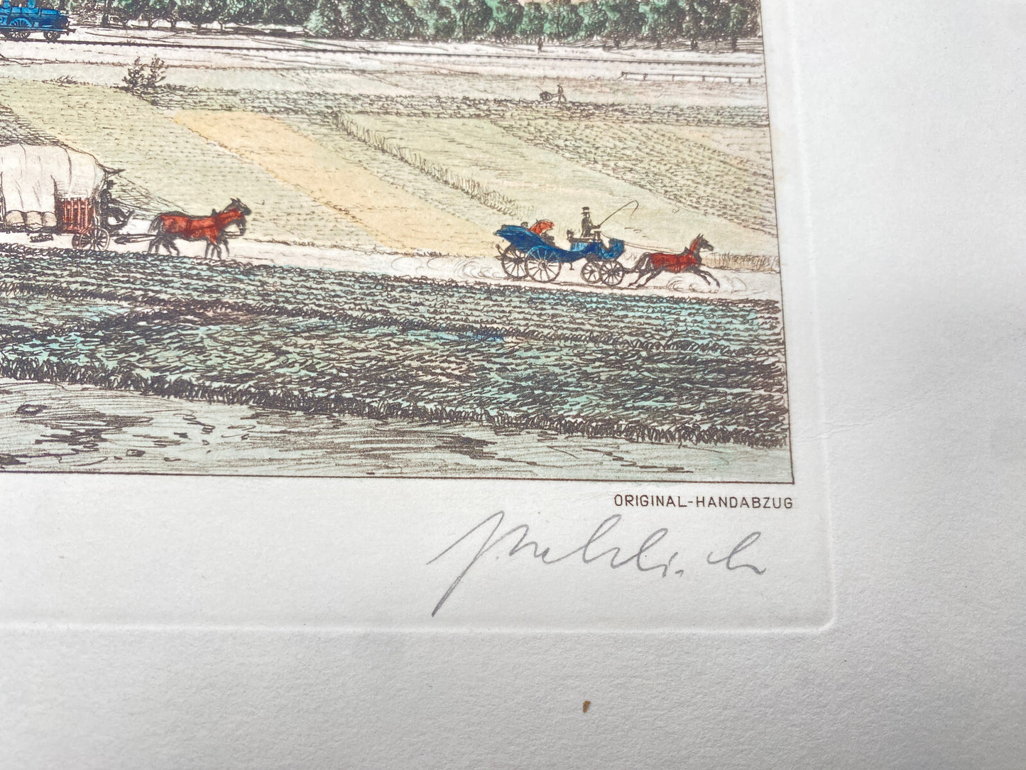 DEUTSCHER KÜNSTLER HEINZ WEHLISCH FARBRADIERUNG SALZGITTER 1857 HANDSIGNIERT
