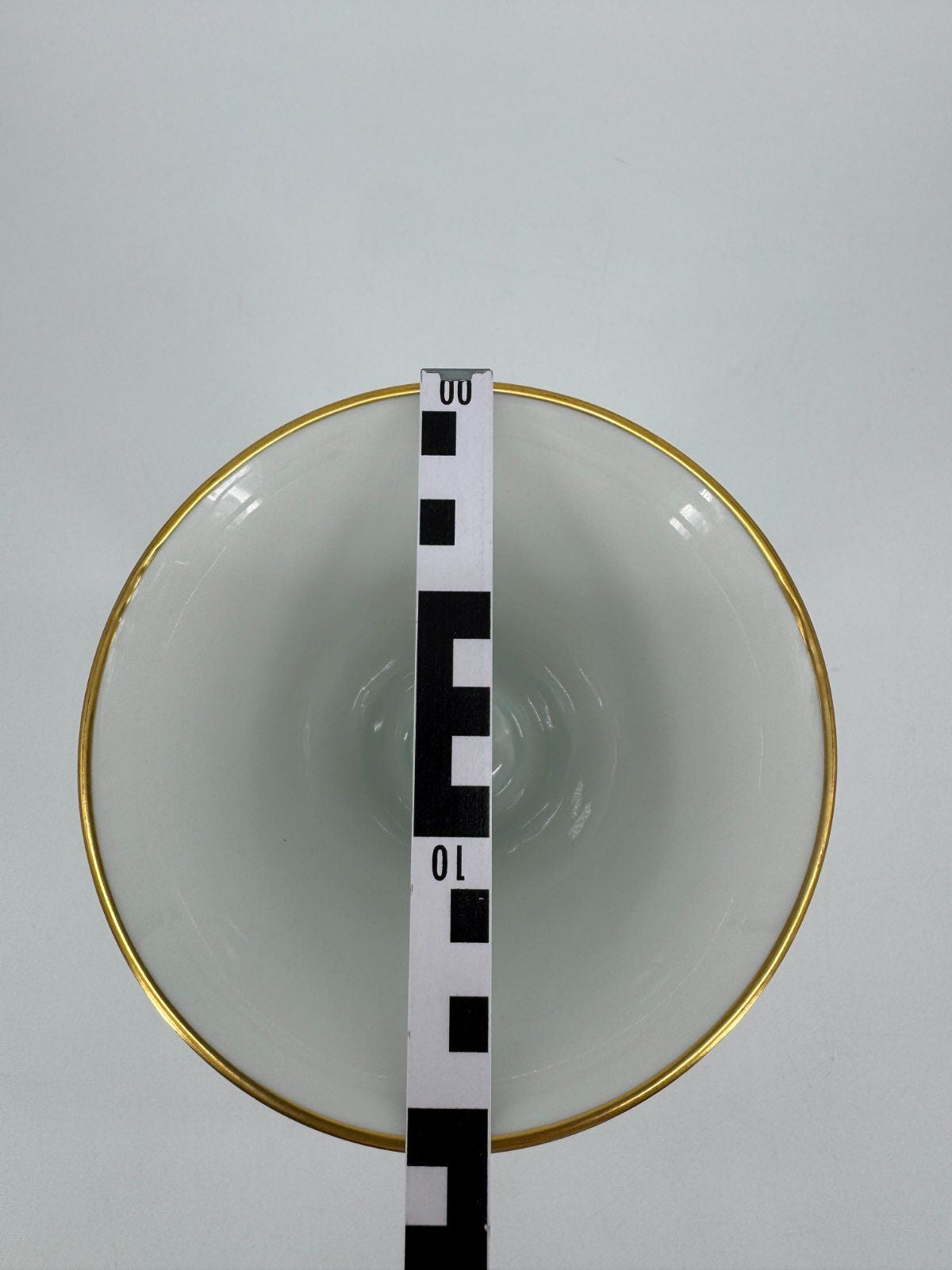 ALTE PORZELLAN VASE FÜRSTENBERG GOLD GRÄSER DEKOR  60ER VINTAGE