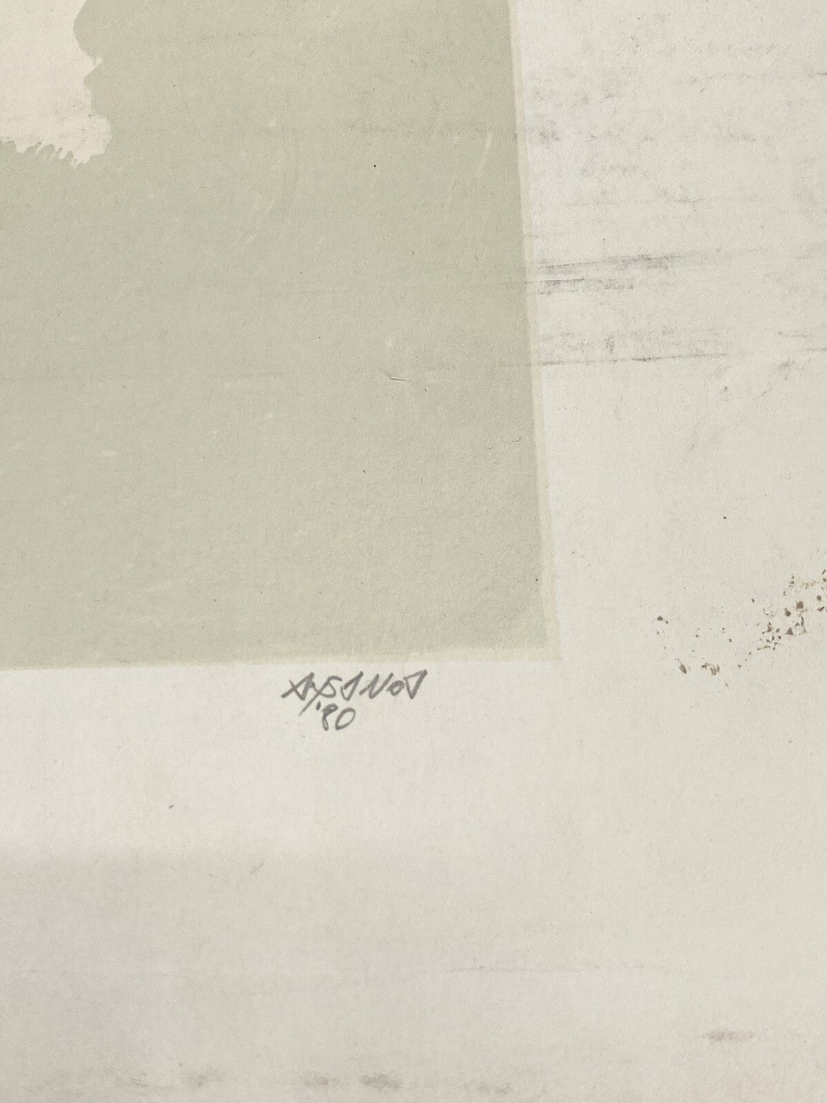 * GEMÄLDE BILD SIEBDRUCK KINDHEIT ASANOA 1980 80ER ABSTRAKT EXPRESSIONISMUS  FAU
