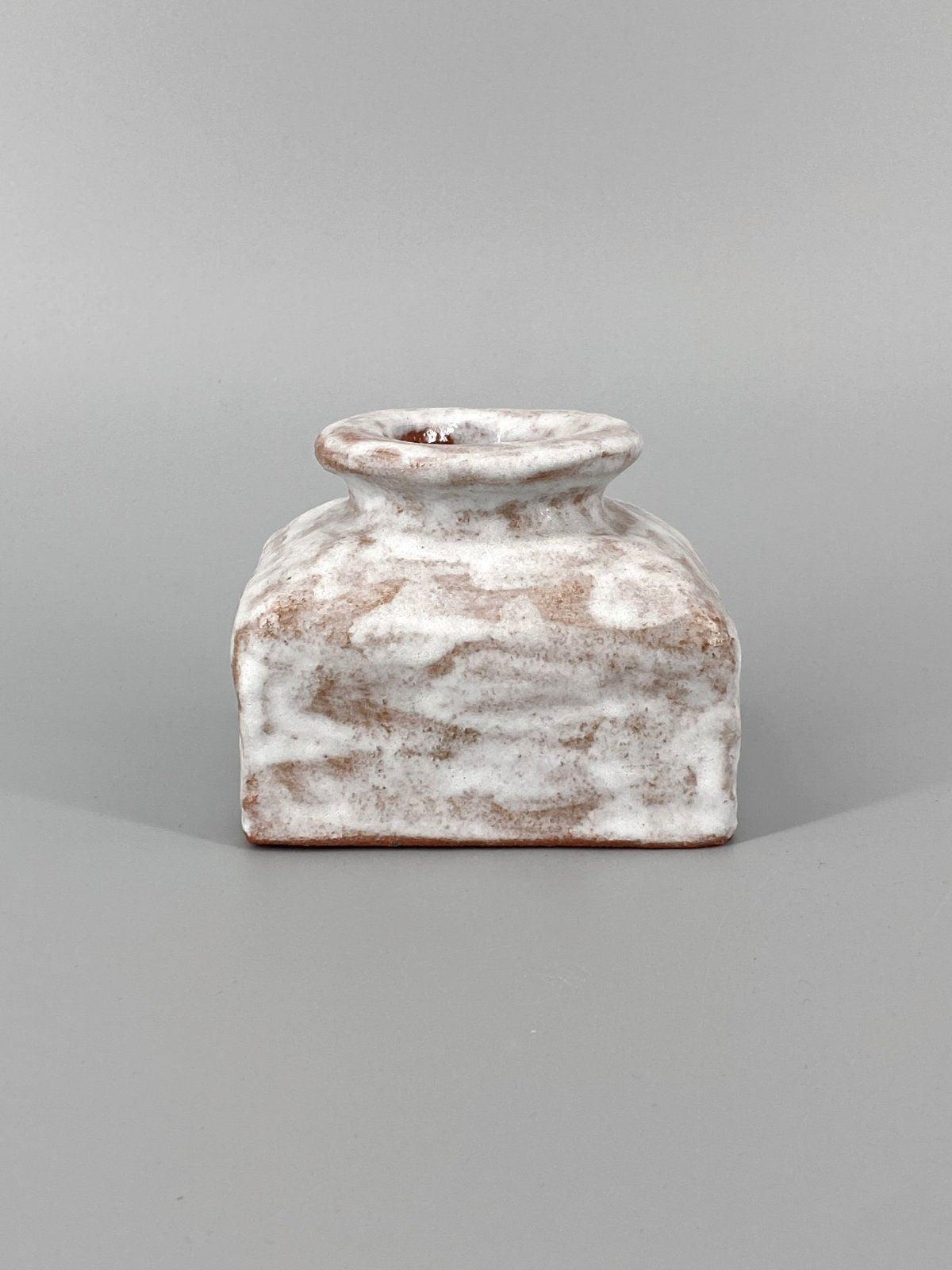 * STUDIOKERAMIK VASE FAT LAVA LAUFGLASUR SIGNIERT POTTERY 70er