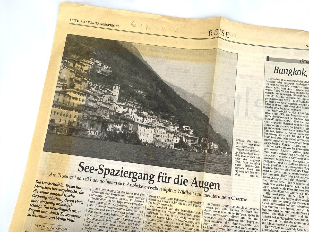 *ÖLGEMÄLDE GANDRIA LUGANO JOSEF DORNER LUGANERSEE 1936 LANDSCHAFT