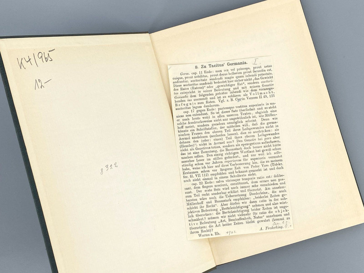*7x BUCH TACITUS TACITI HISTORIEN GERMANIA ALTERTUMSWISSENSCHAFT