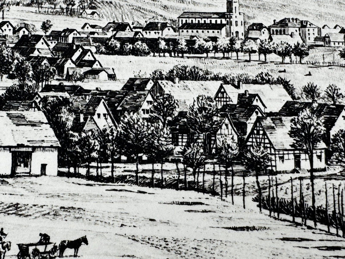 * HEINZ WEHLISCH ORIGINAL RADIERUNG LAUF UM 1910 ANSICHT
