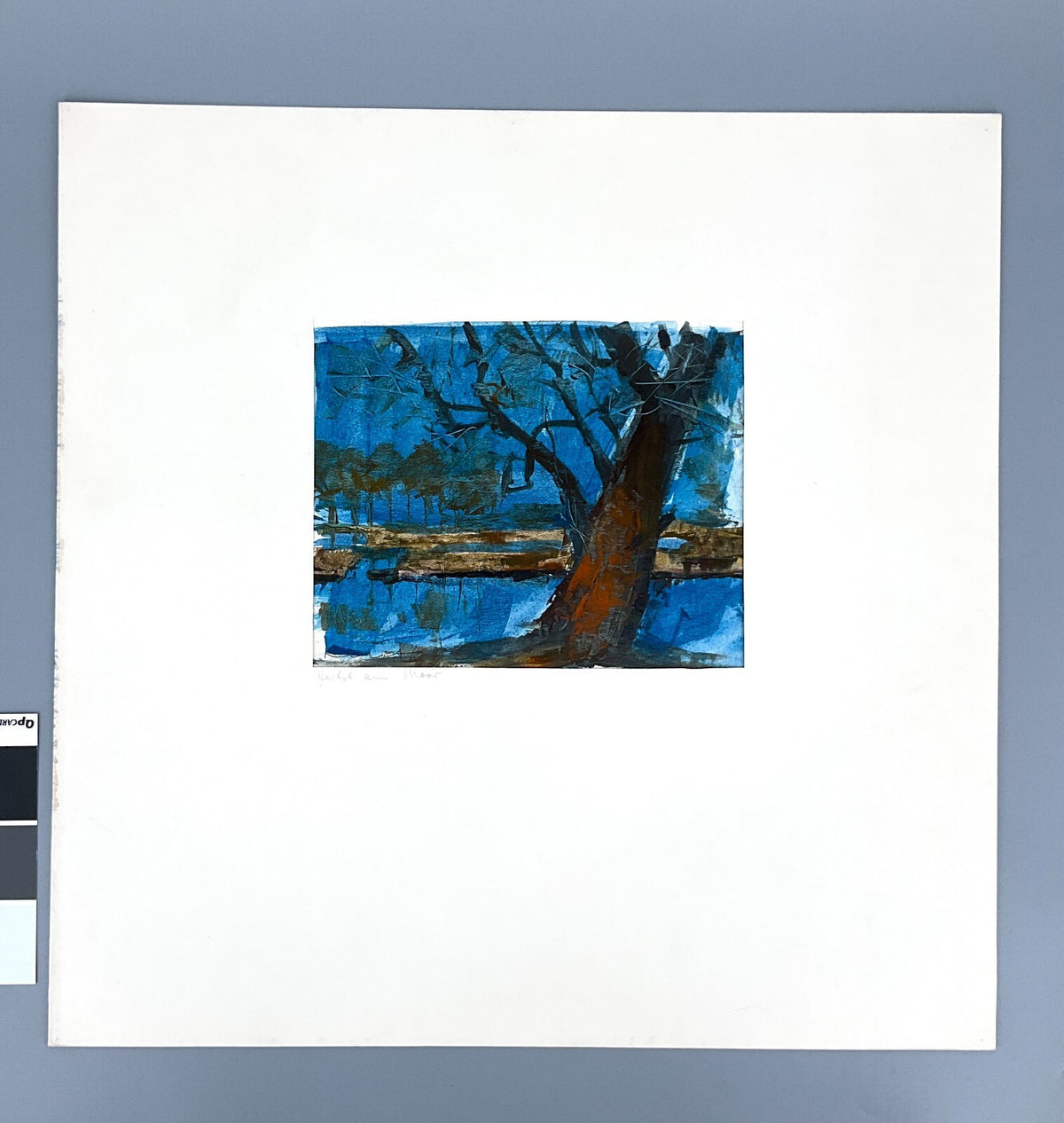 *GEMÄLDE WALTER KALOT HERBST AM MEER SIGNIERT 1965 UNIKAT ORIGINAL GOUACHE ÖL