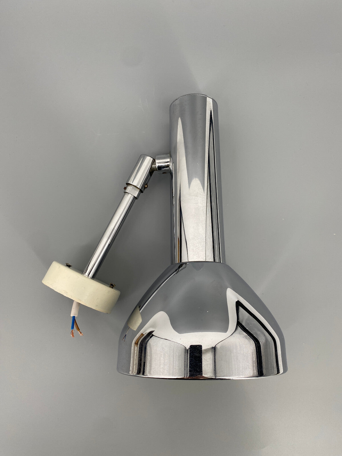 * 2x WANDLAMPEN COSACK DECKE SPOT CHROM 60ER MID CENTURY