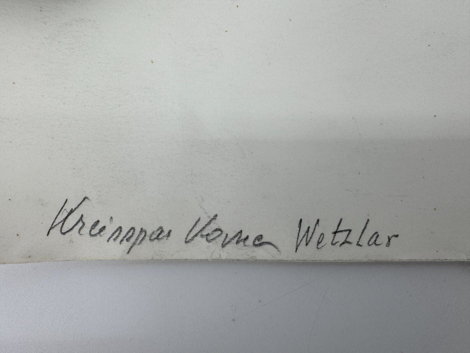 * HEINZ WEHLISCH ZEICHNUNG SPARKASSE WETZLAR SIGNIERT