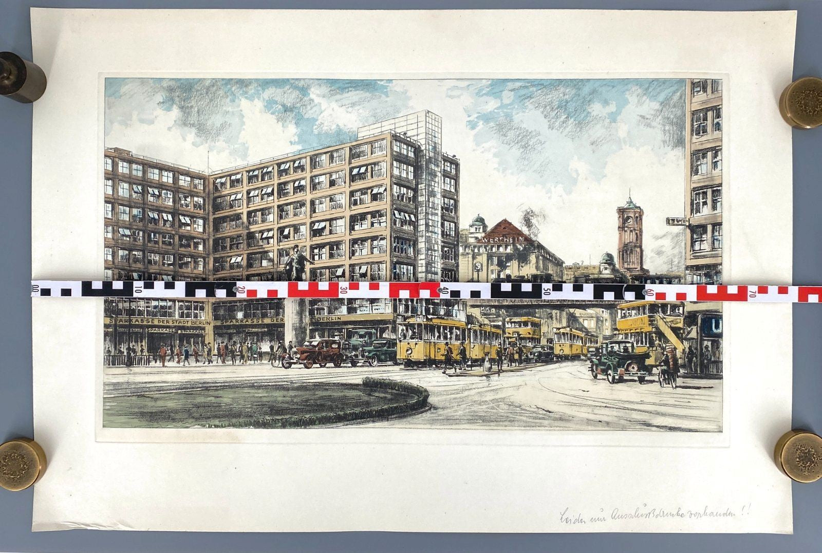 * GRAFIK LITHOGRAFIE HEINZ WEHLISCH BERLIN ALEXANDERPLATZ 1930