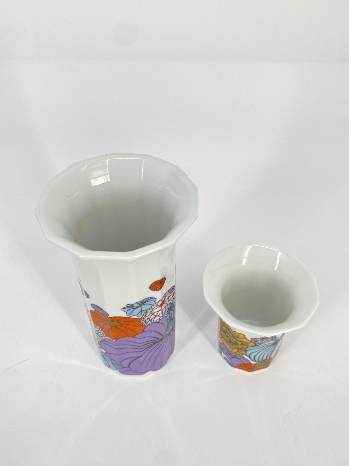 * ROSENTHAL POLYGON PATRAS VASEN MITTEL KLEIN FLORAL BLUMEN