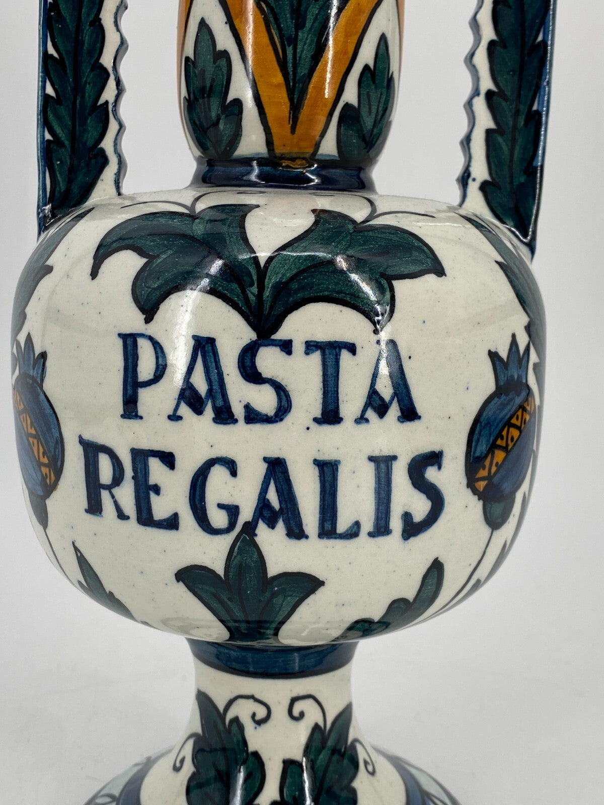 * VASE KRUG KERAMIK PASTA REGALIS HANDPAINTED IN SPAIN SPANIEN VINTAGE