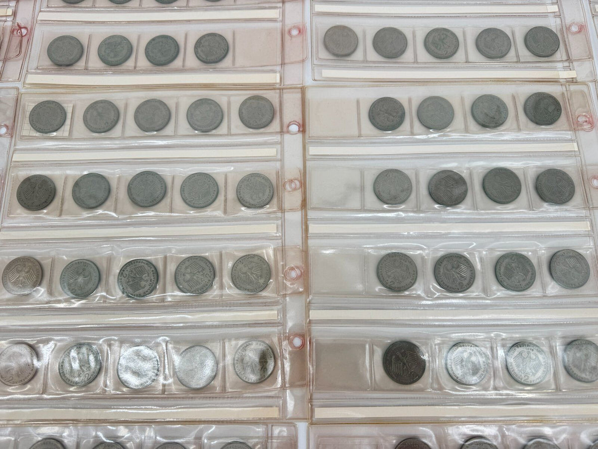 349 x BRD 2 DM MÜNZEN SAMMLUNG 1957 - 1994 SAMMLERSTÜCKE DEUTSCHE MARK