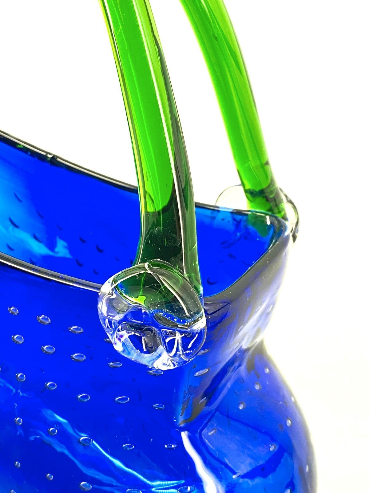 * MURANO GLASBEHÄLTER ERDBEERE HANDTASCHE DEKO KUNSTGLAS GLASVASE
