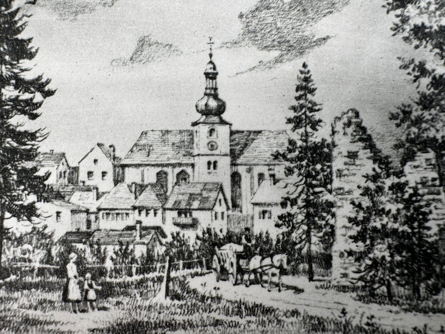 * HEINZ WEHLISCH RADIERUNG BURG KERPEN IN ILLINGEN ANSICHT SIGNIE
