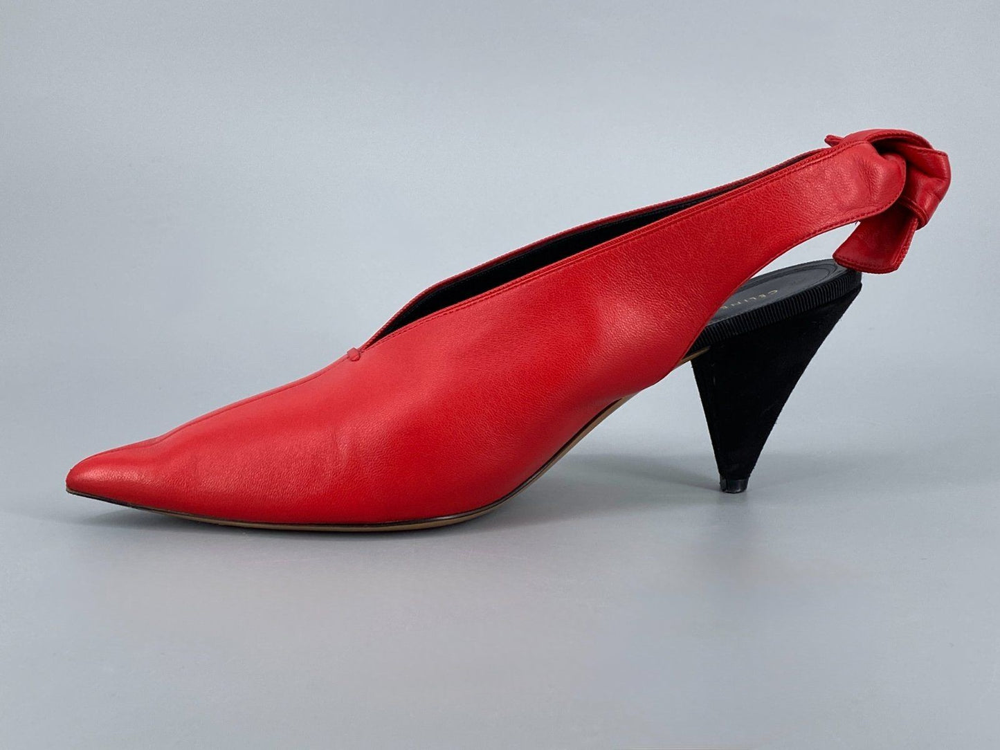 * DAMENSCHUHE CÉLINE PUMPS LEDER 39 FEUERROT ITALY PHOEBE PHILO
