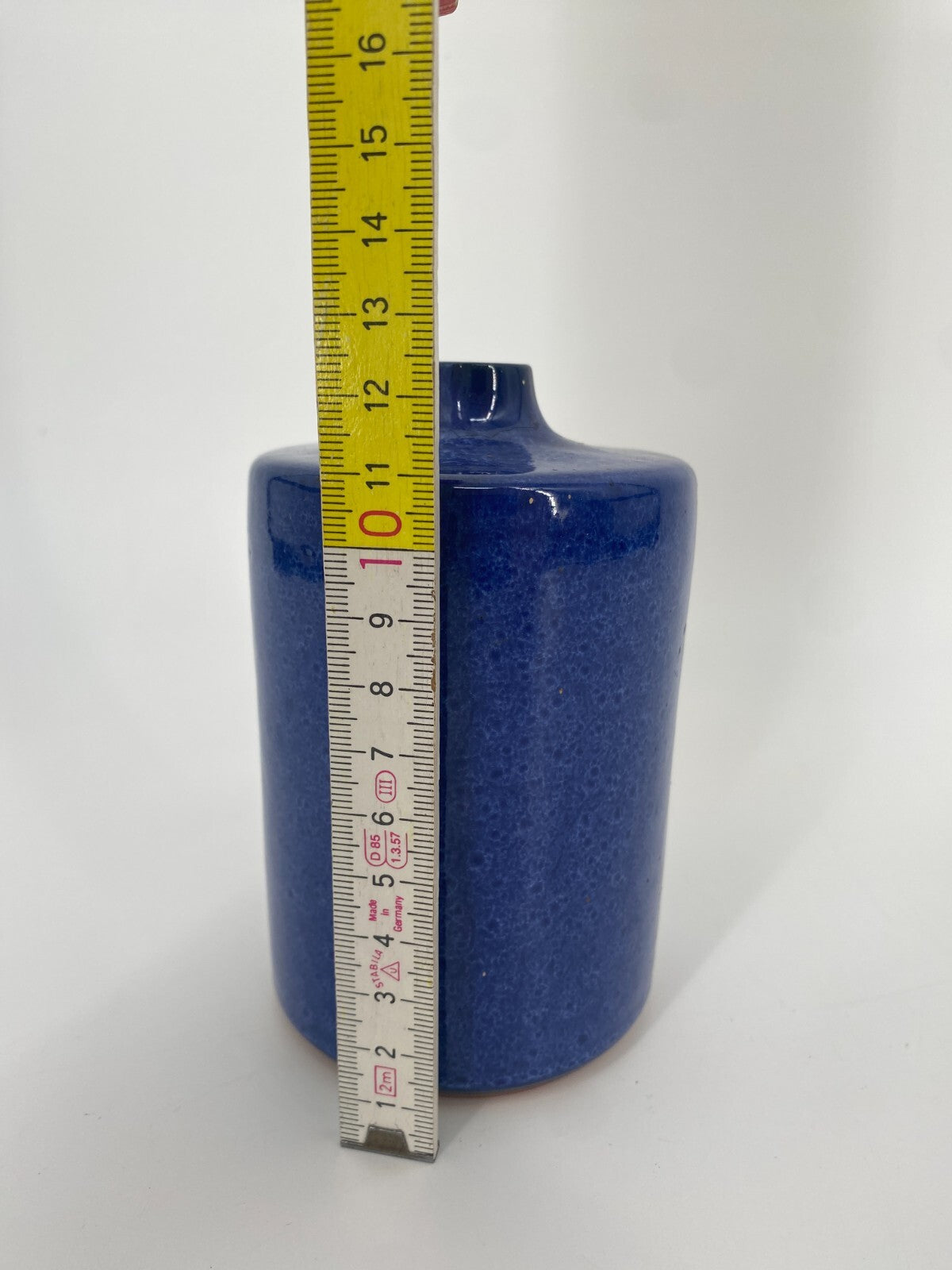 * KLEINE VASE STUDIOKERAMIK TR TÖPFERHOF RÖMHILD BLAU 12,5CM MID CENTURY