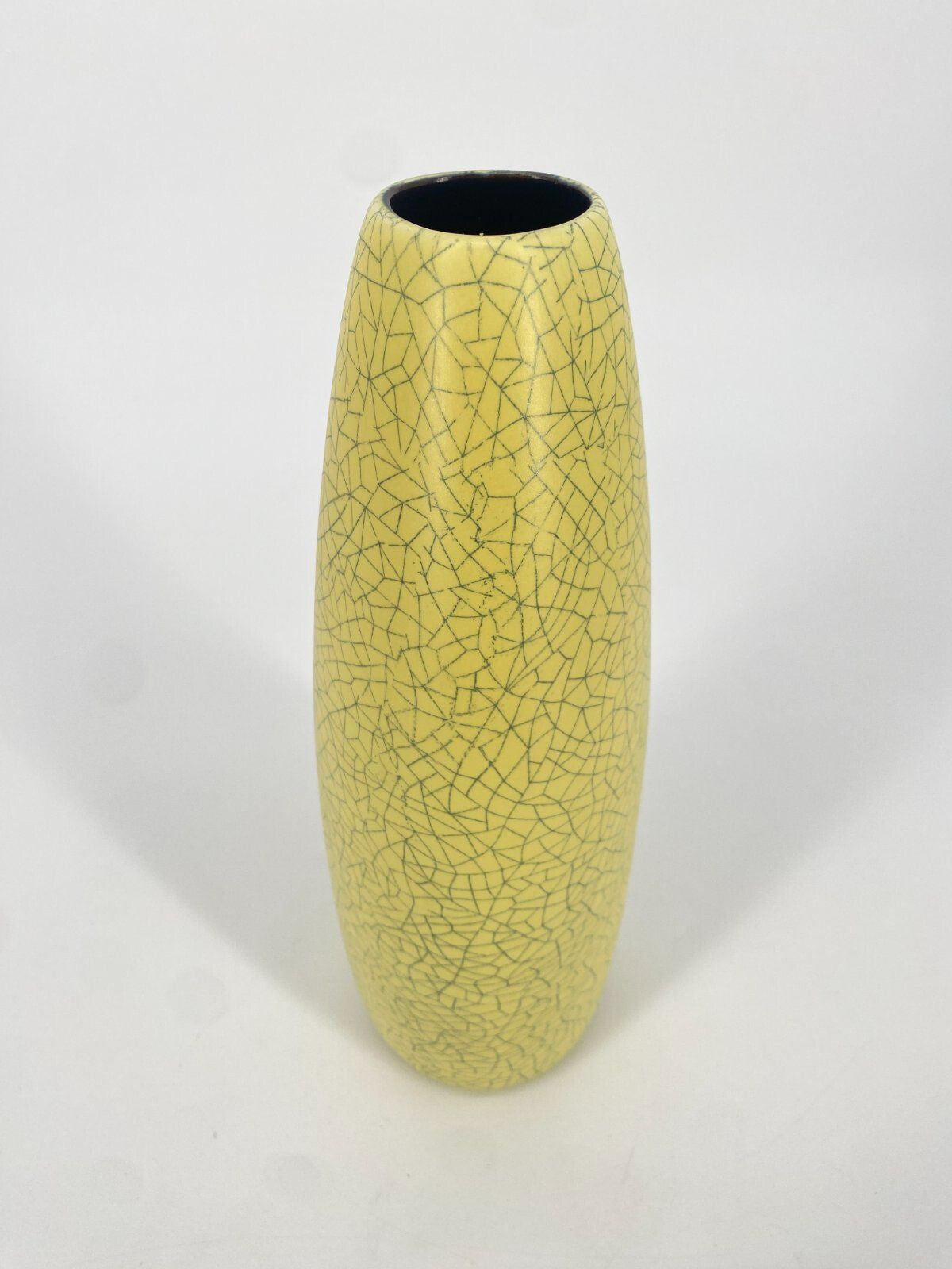 * VASE KERAMIK GELB VINTAGE MID CENTURY VINTAGE 60ER 70ER