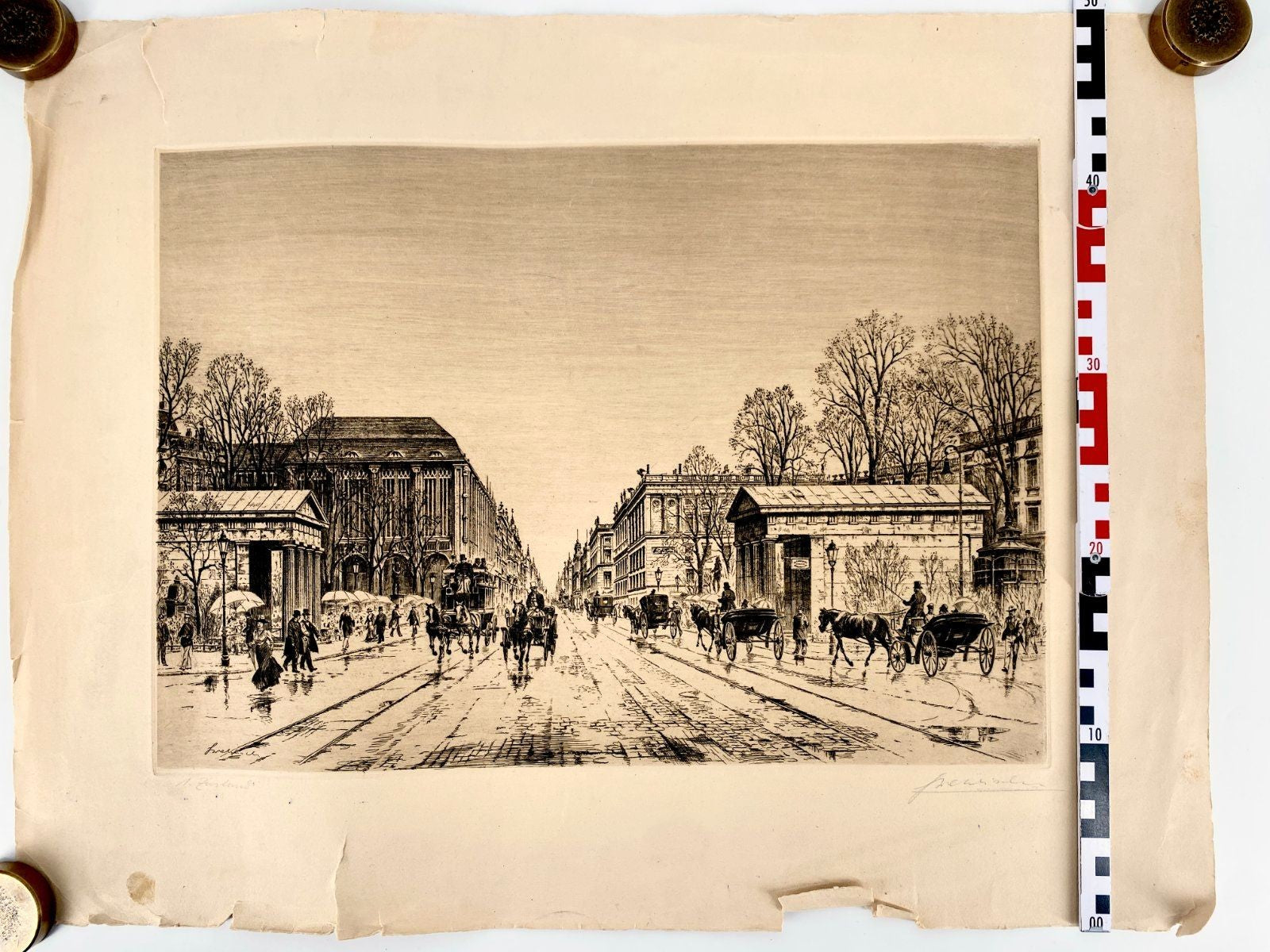 * DRUCKGRAFIK HEINZ WEHLISCH BERLIN LEIPZIGER PLATZ FLANEURE 1900