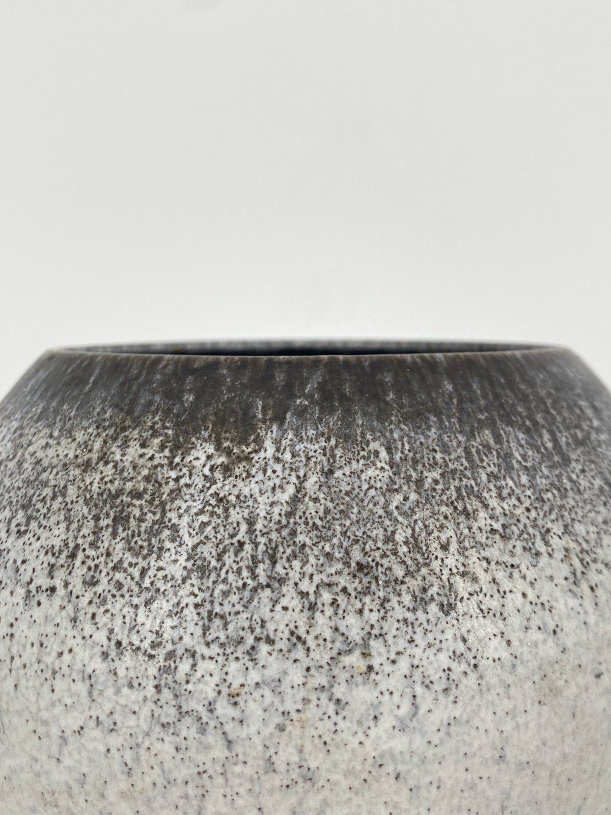 * STUDIOKERAMIK VASE VINTAGE 60ER GRAU BRAUN GEMARKT G 85
