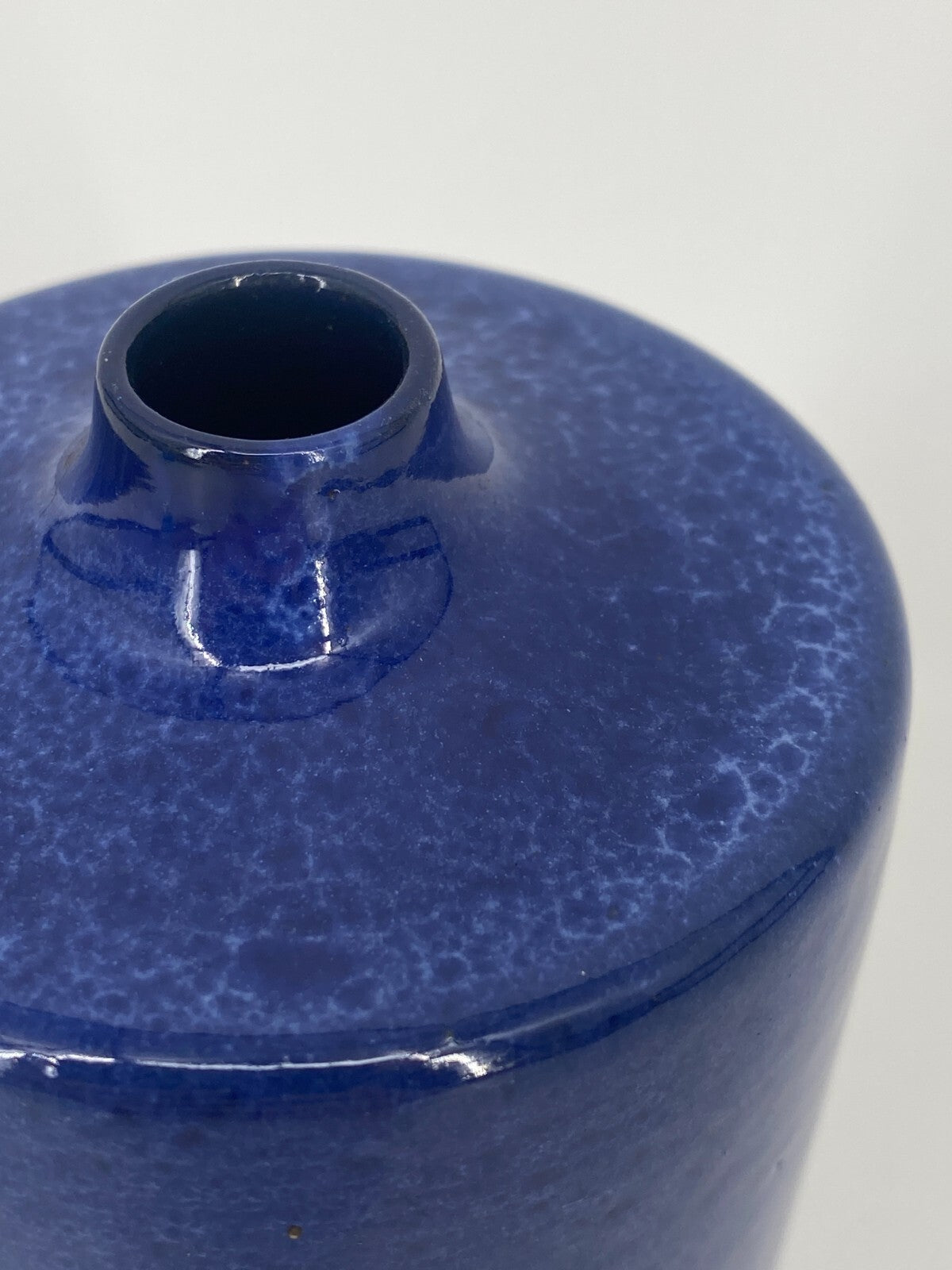 * KLEINE VASE STUDIOKERAMIK TR TÖPFERHOF RÖMHILD BLAU 12,5CM MID CENTURY