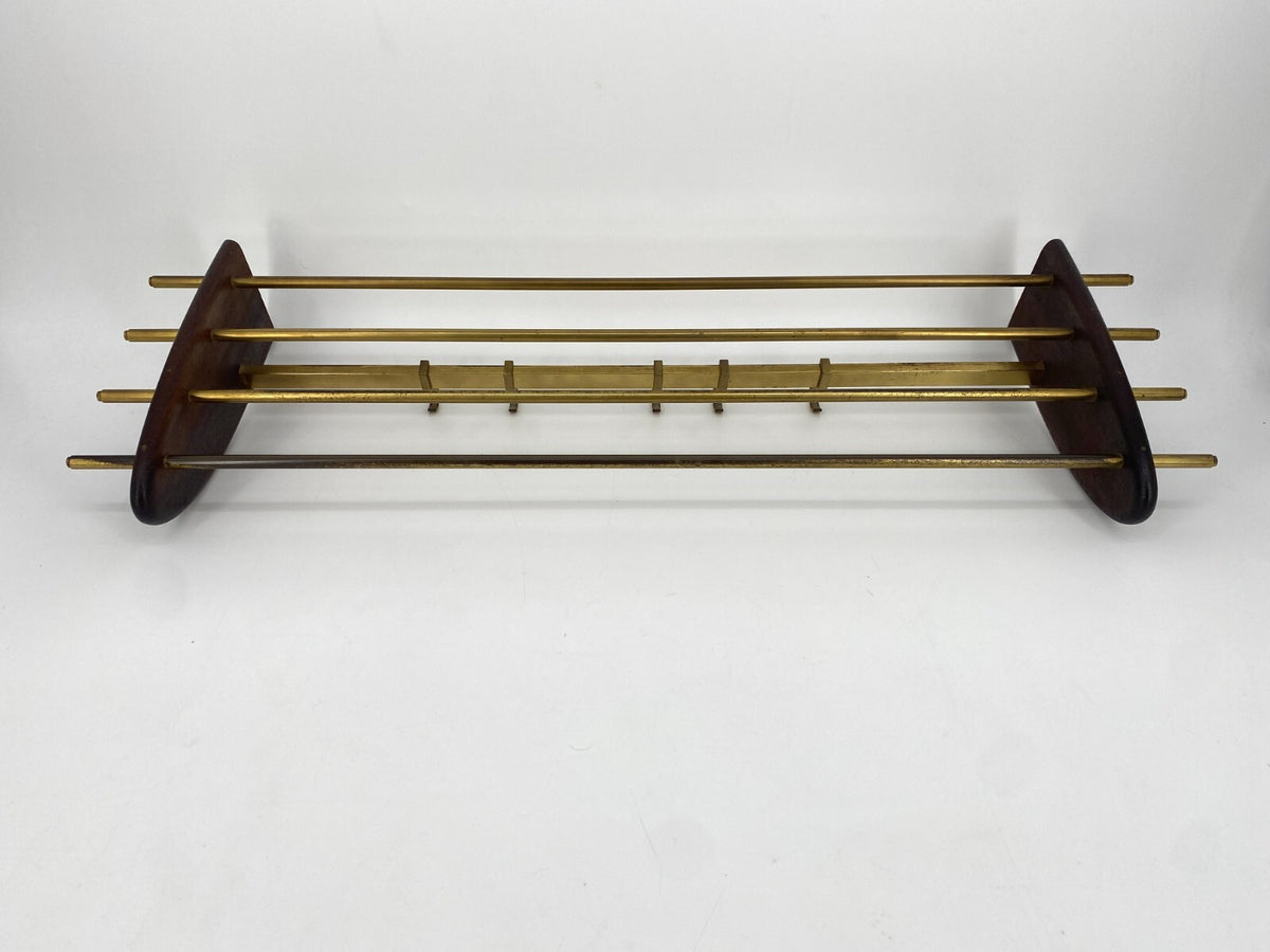 * MID CENTURY DESIGN GARDEROBE TEAK HUTABLAGE HAKENLEISTE 50er 60er