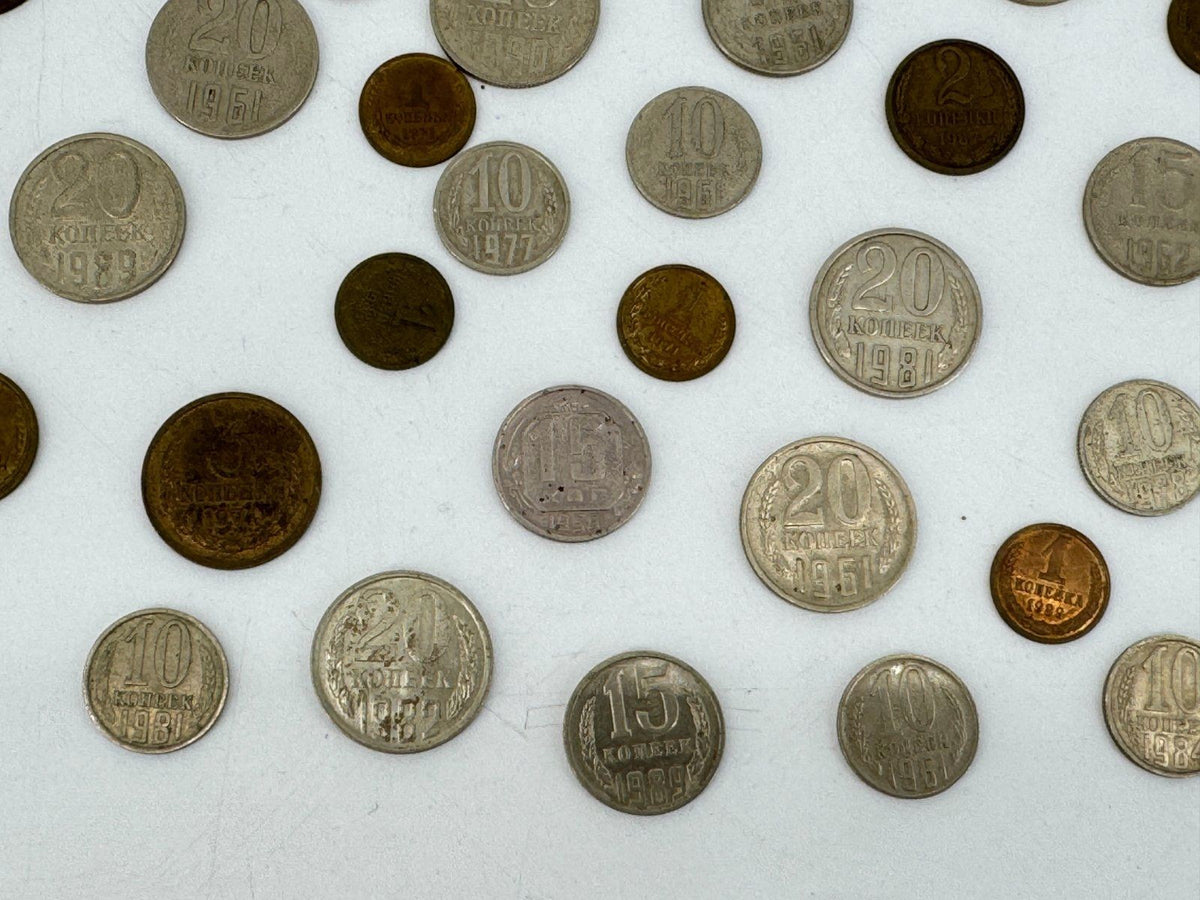KONVOLUT RUSSLAND CCCP 1904 BIS IN DIE 90er UDSSR KOPEKEN MÜNZEN
