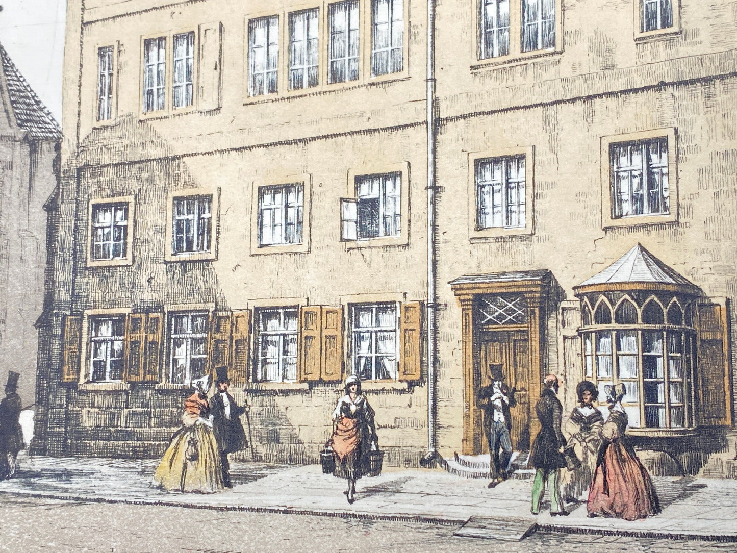 HEINZ WEHLISCH RADIERUNG AEGIDIENKIRCHE HANNOVER 1840 ORIGINAL HANDSIGNIERT