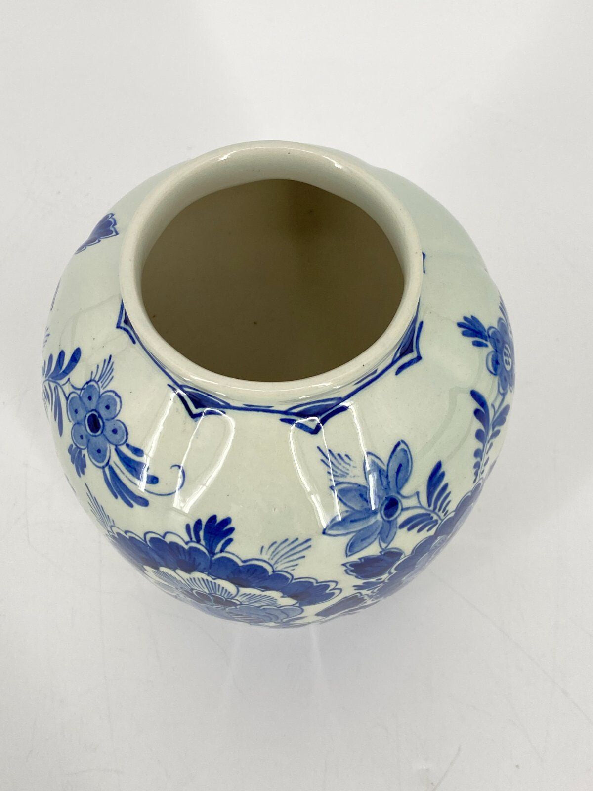 * VASE DELFTER BLAU RAAM DELFTS BLAUW HOLLAND 50ER VINTAGE