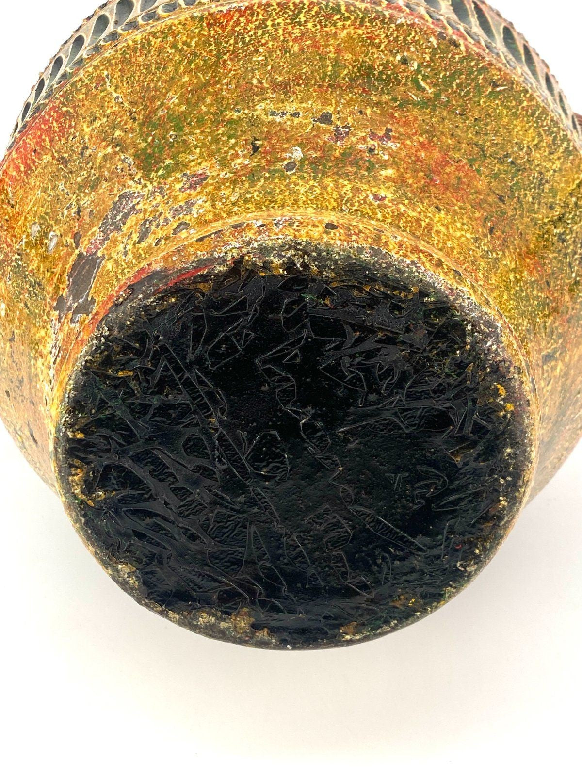 *UNGEWÖHNLICHE RIESEN KERAMIKVASE AMPHORE FAT LAVA STUDIO BODEN