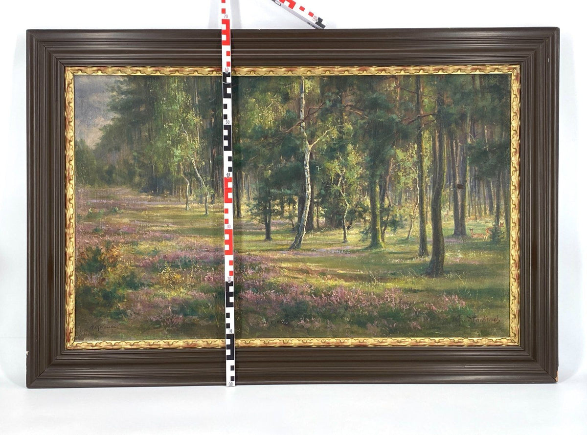 *ÖLGEMÄLDE MARTHA VON STUCKRAD WALD BEI NIKOLASSEE LANDSCHAFT