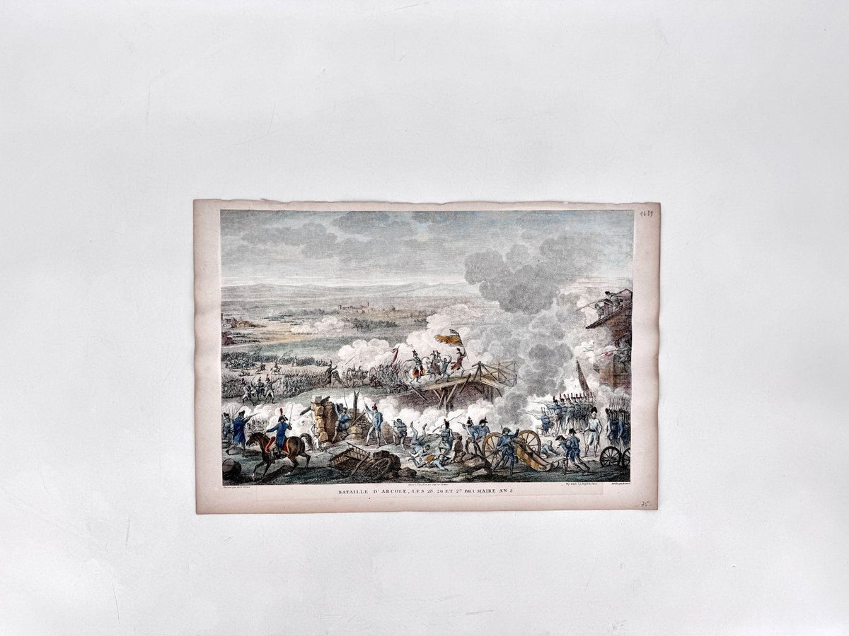 * GRAFIK RADIERUNG FRANKREICH NAPOLEON BATAILLE D’ARCOLE VERNET