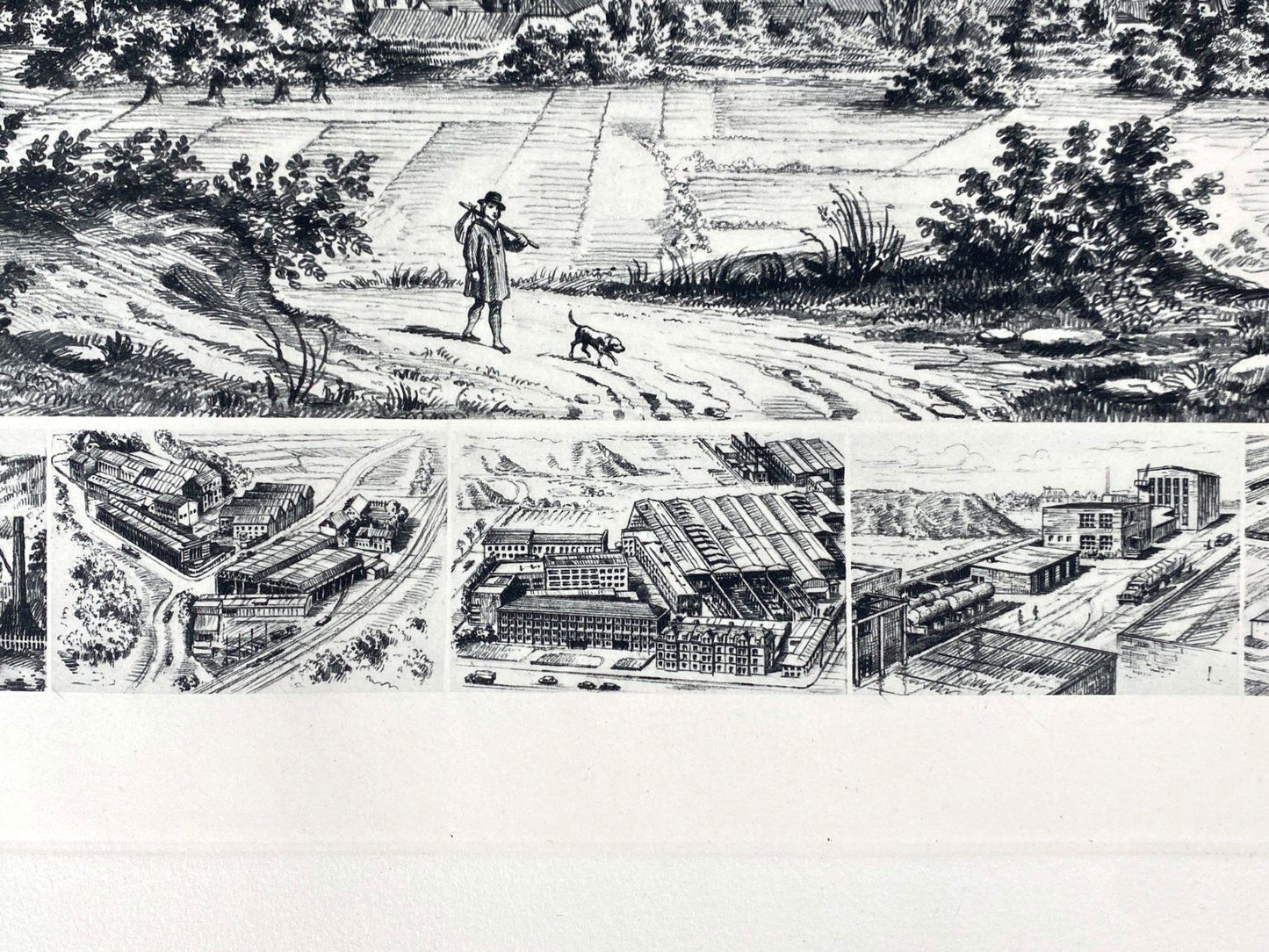 *GRAFIK HEINZ WEHLISCH WEDAG BOCHUM ESSEN MASCHINENBAU LITHOGRAFI