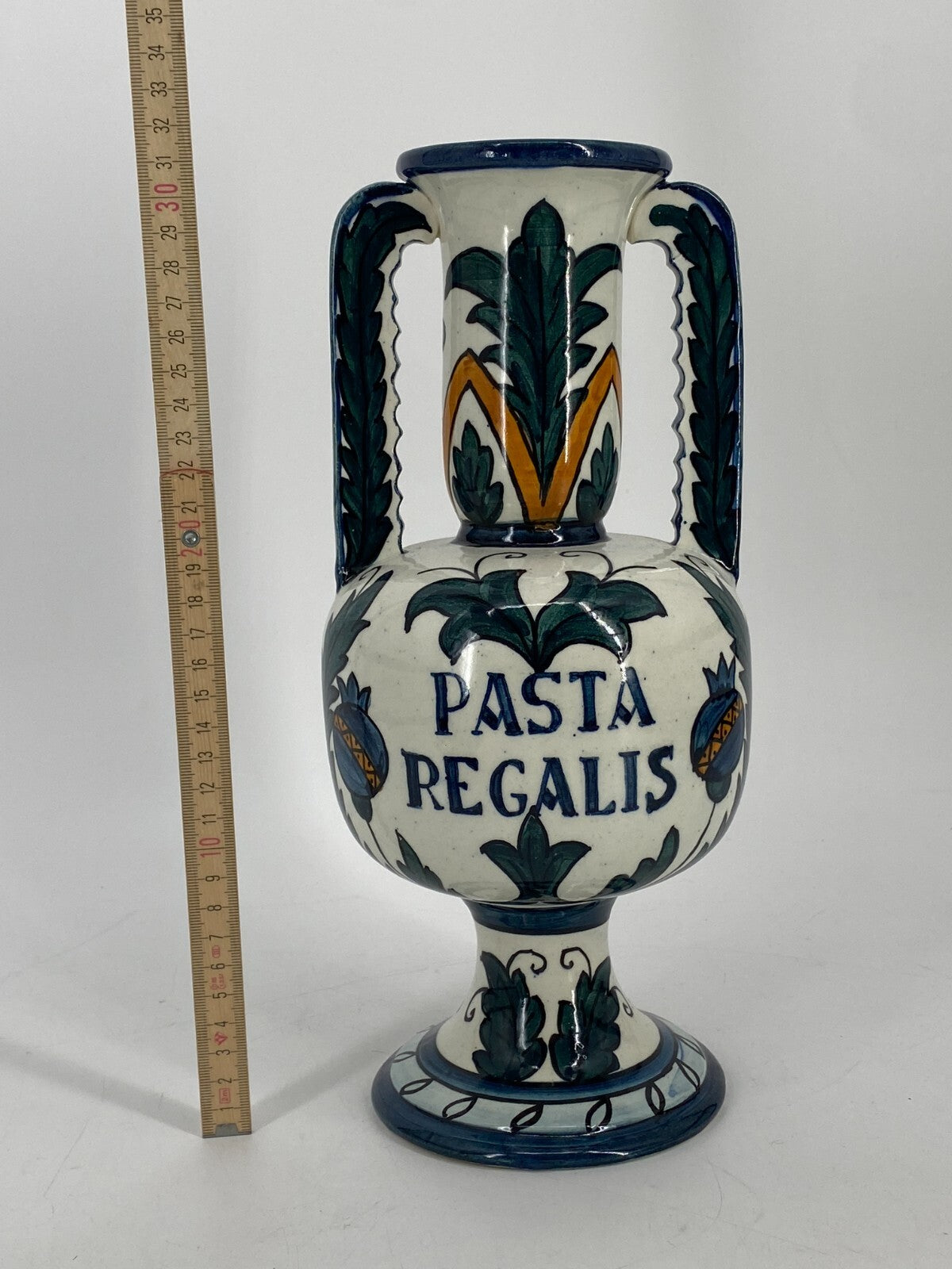 * VASE KRUG KERAMIK PASTA REGALIS HANDPAINTED IN SPAIN SPANIEN VINTAGE