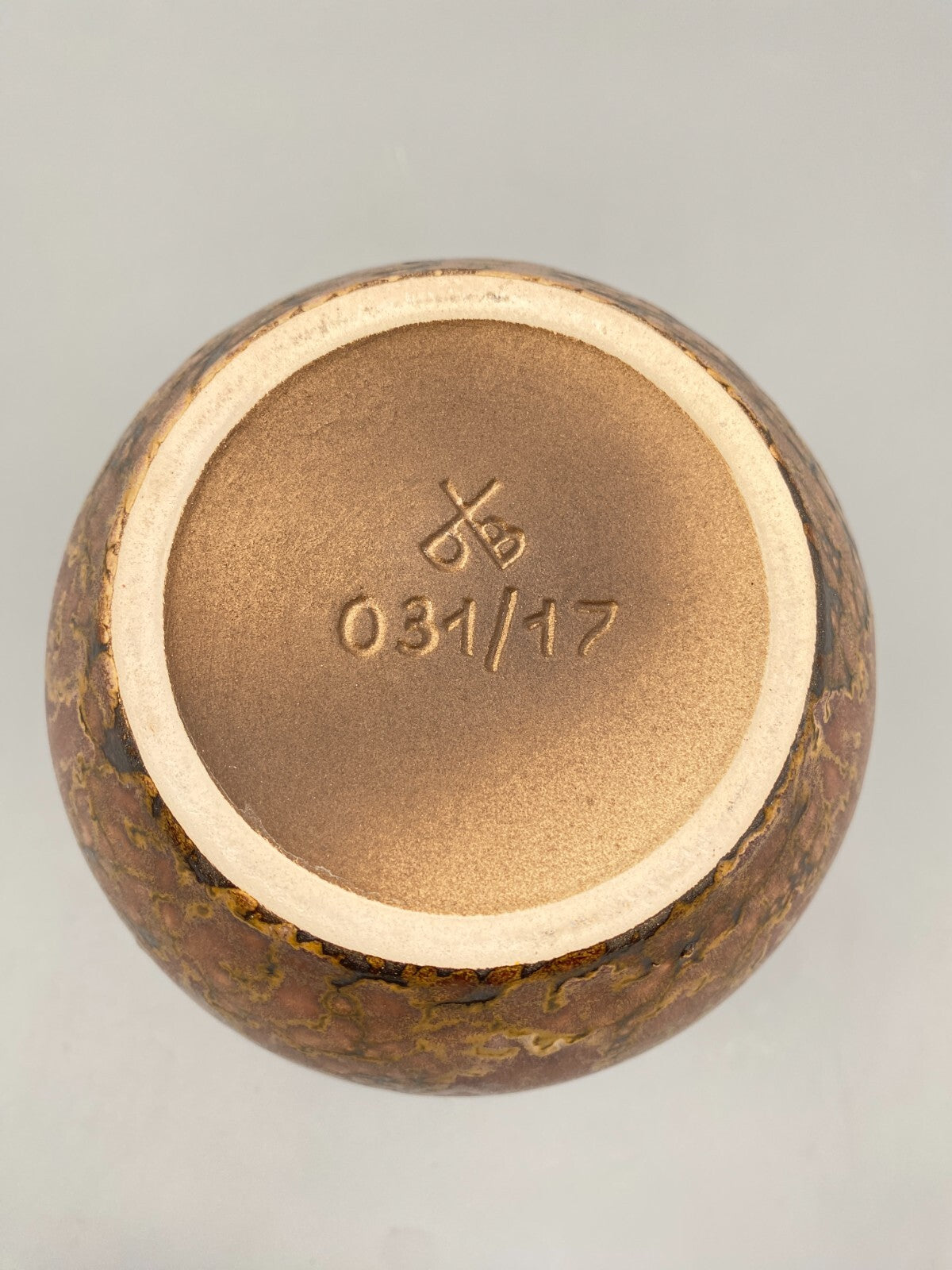 STUDIO KÜNSTLER KERAMIK VASE STIL DUEMLER& BREIDEN FAT LAVA VINTAGE DEUTSCHLAND