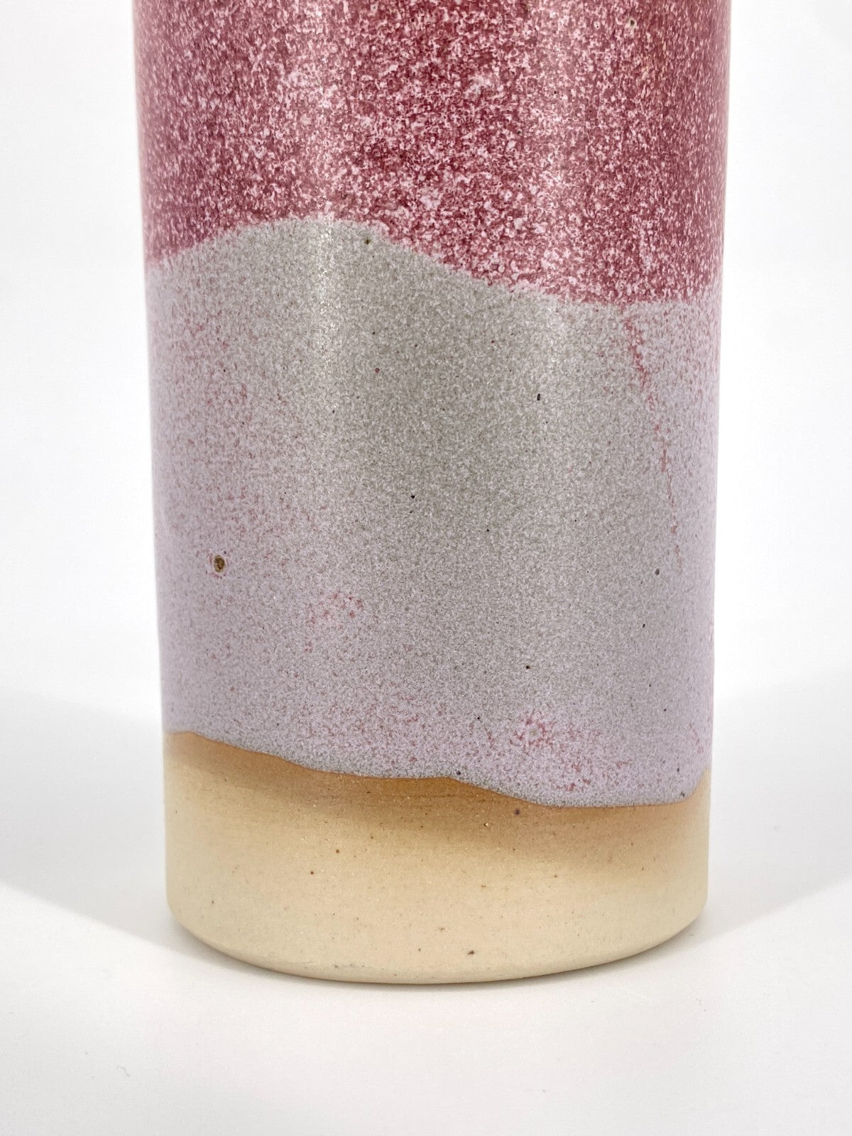 * STUDIO KERAMIK VASE KLEIN ROT WEINROT BEERE ROSA MATT 14,5CM VINTAGE