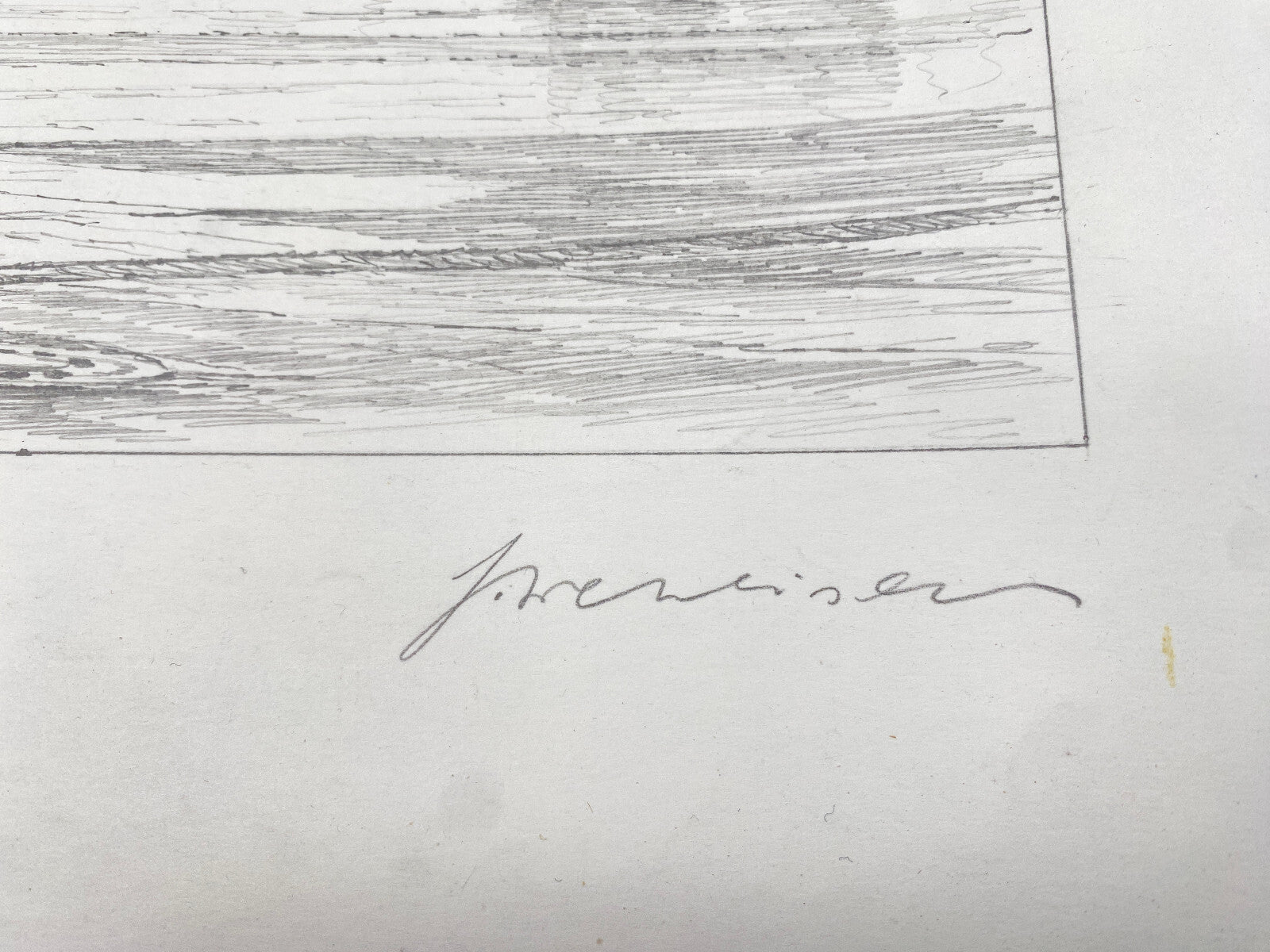 DEUTSCHER KÜNSTLER HEINZ WEHLISCH ZEICHNUNG BERSENBRÜCK SPARKASSE HANDSIGNIERT