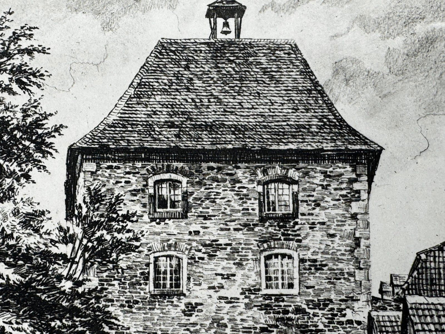 * HEINZ WEHLISCH RADIERUNG BAD MÜNSTEREIFEL ORCHHEIMER TOR ANSICH