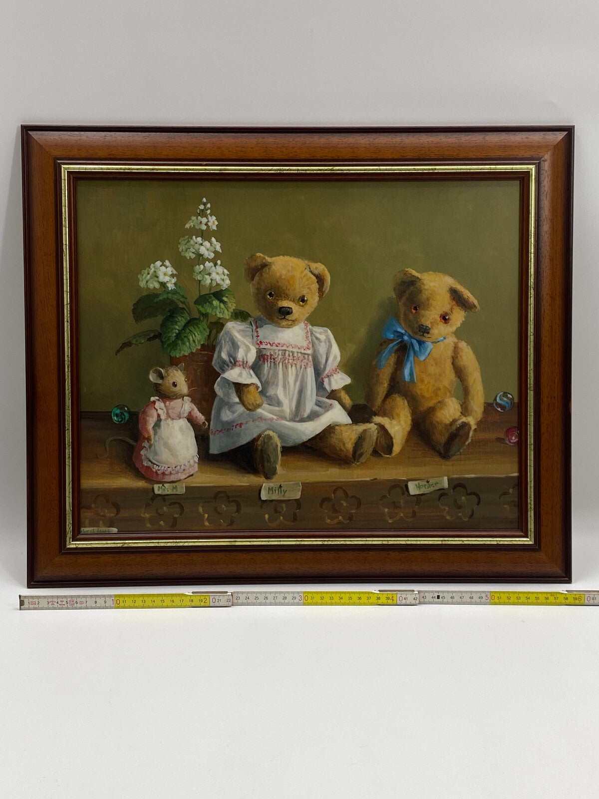 * KUNSTDRUCK DRUCK GERAHMT MILLY HORACE AND MRS M DEBORAH JONES VINTAGE TEDDY