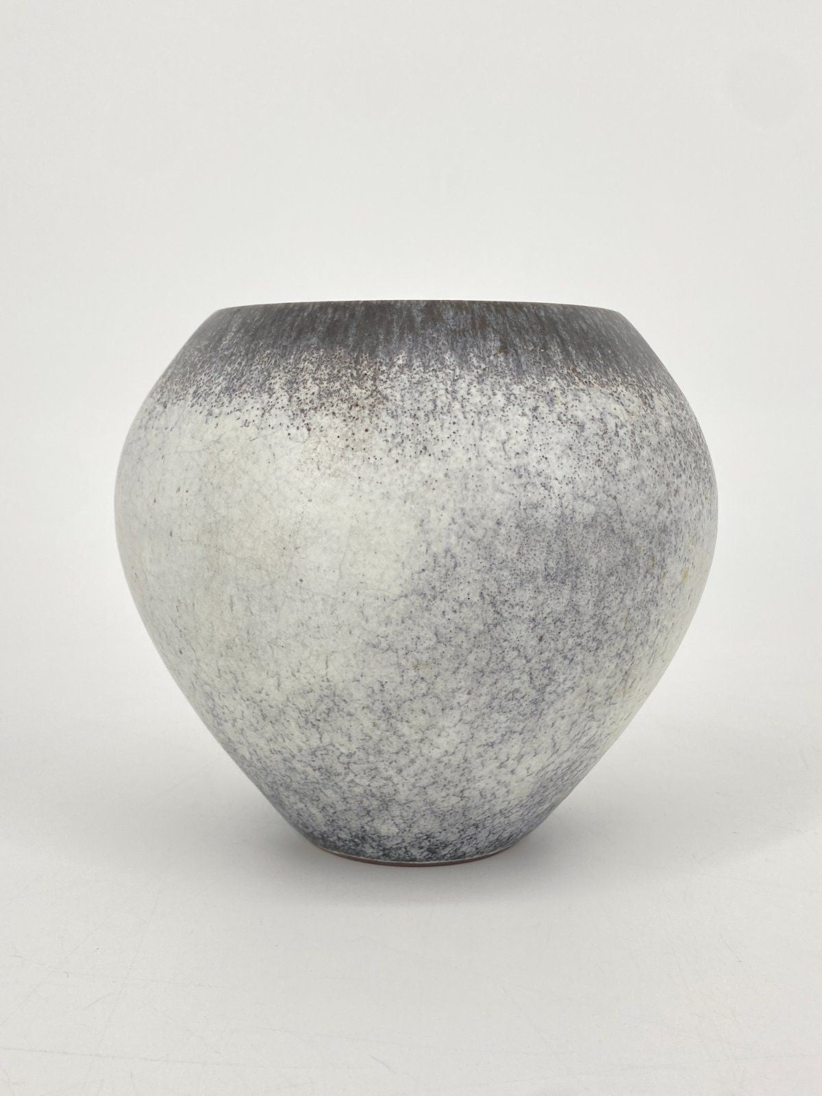 * STUDIOKERAMIK VASE VINTAGE 60ER GRAU BRAUN GEMARKT G 85