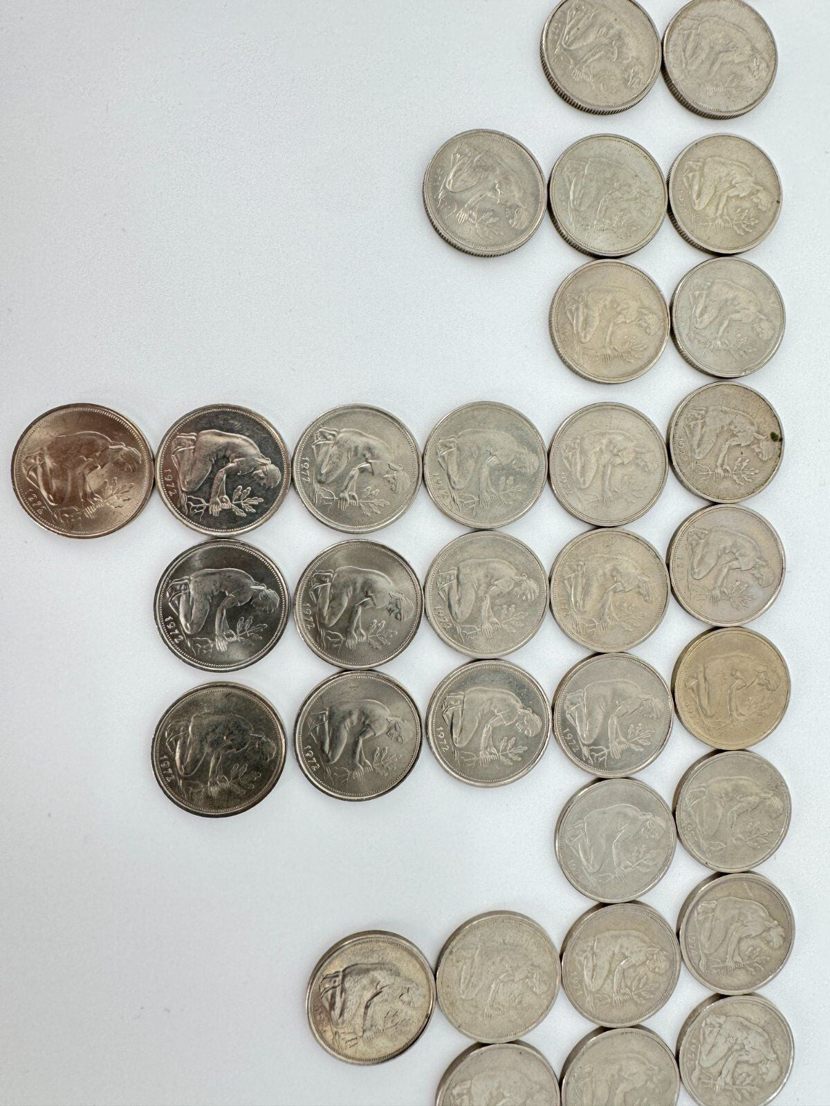 87X BRD 50 PFENNIG MÜNZEN SAMMLUNG 1949 1993 SAMMLERSTÜCKE MARK WEST GERMANY