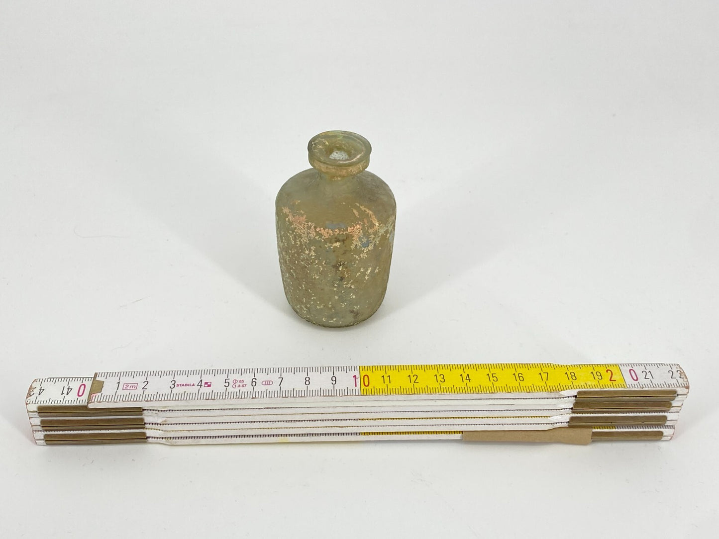 * RÖMISCHE GLASFLASCHE VASE ANTIKE HISTORISCH ROM GLAS ÖL PARFUM