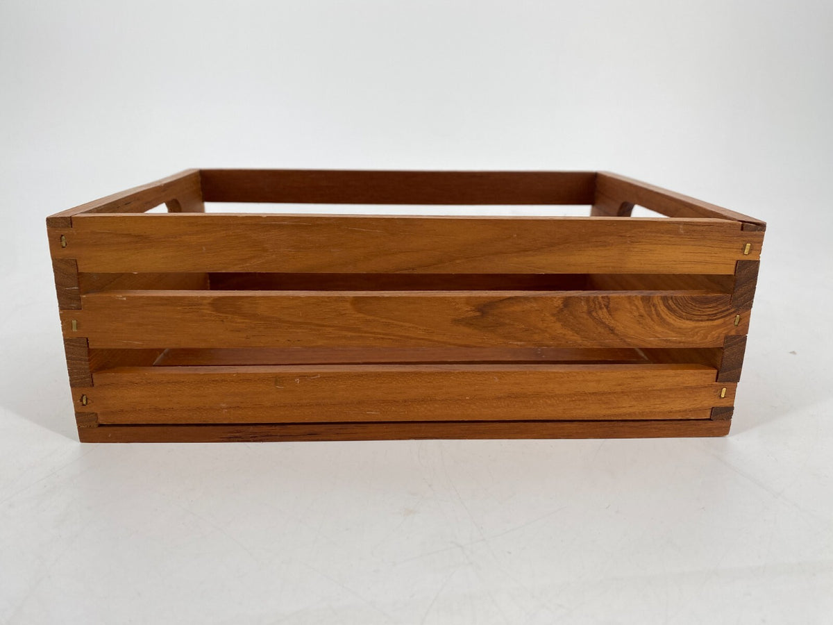 * TABLETT KISTE TEAK HOLZ BOX VINTAGE MIDCENTURY